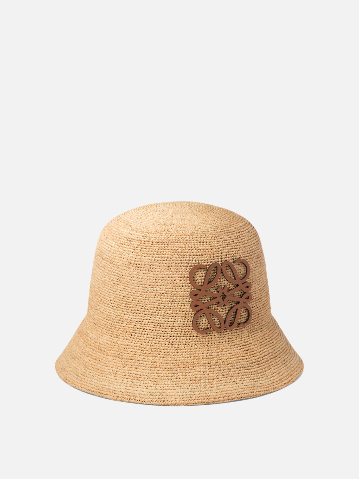 Cappello bucket in rafia