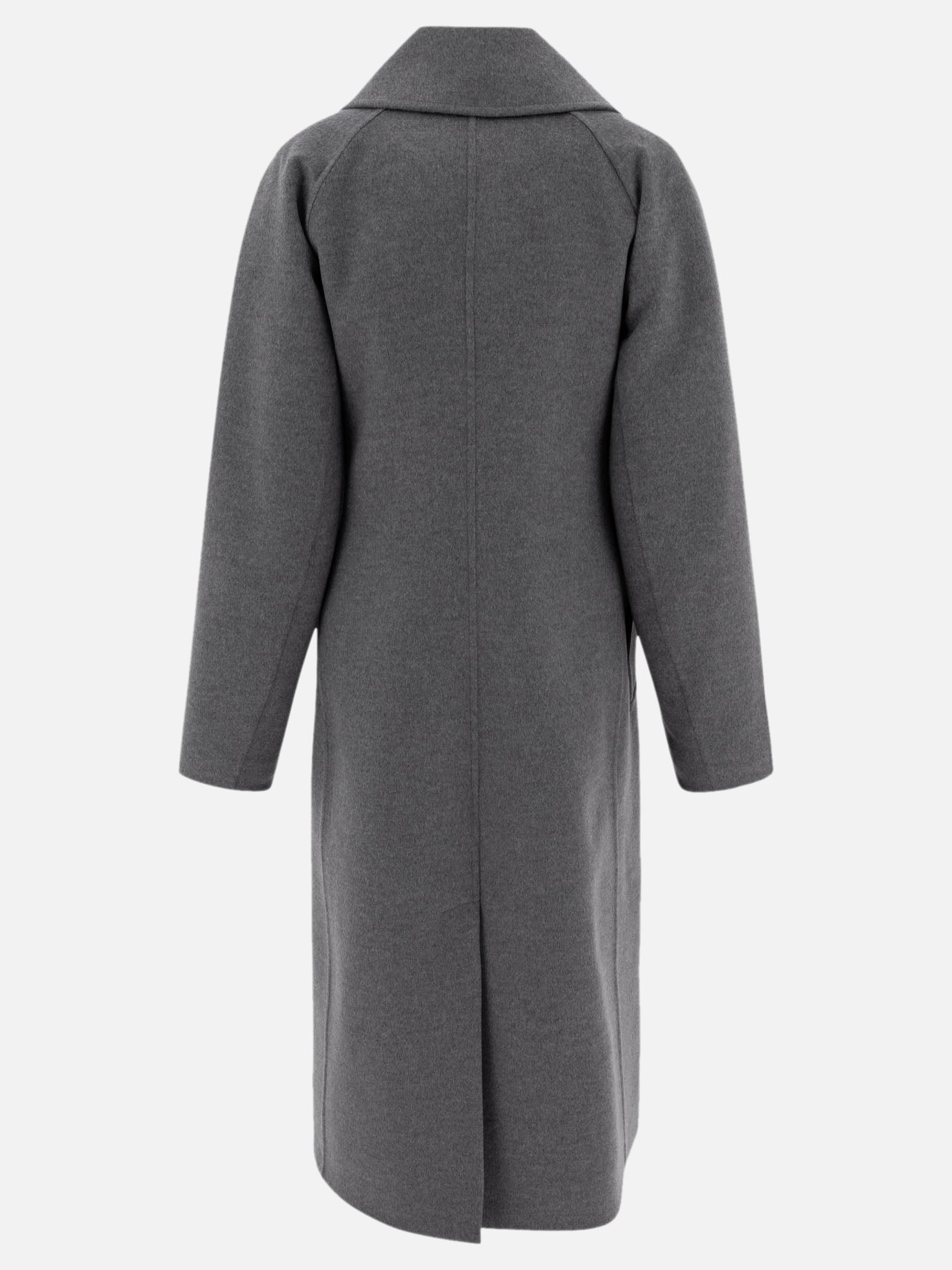 Wool and cashmere double-breasted coat