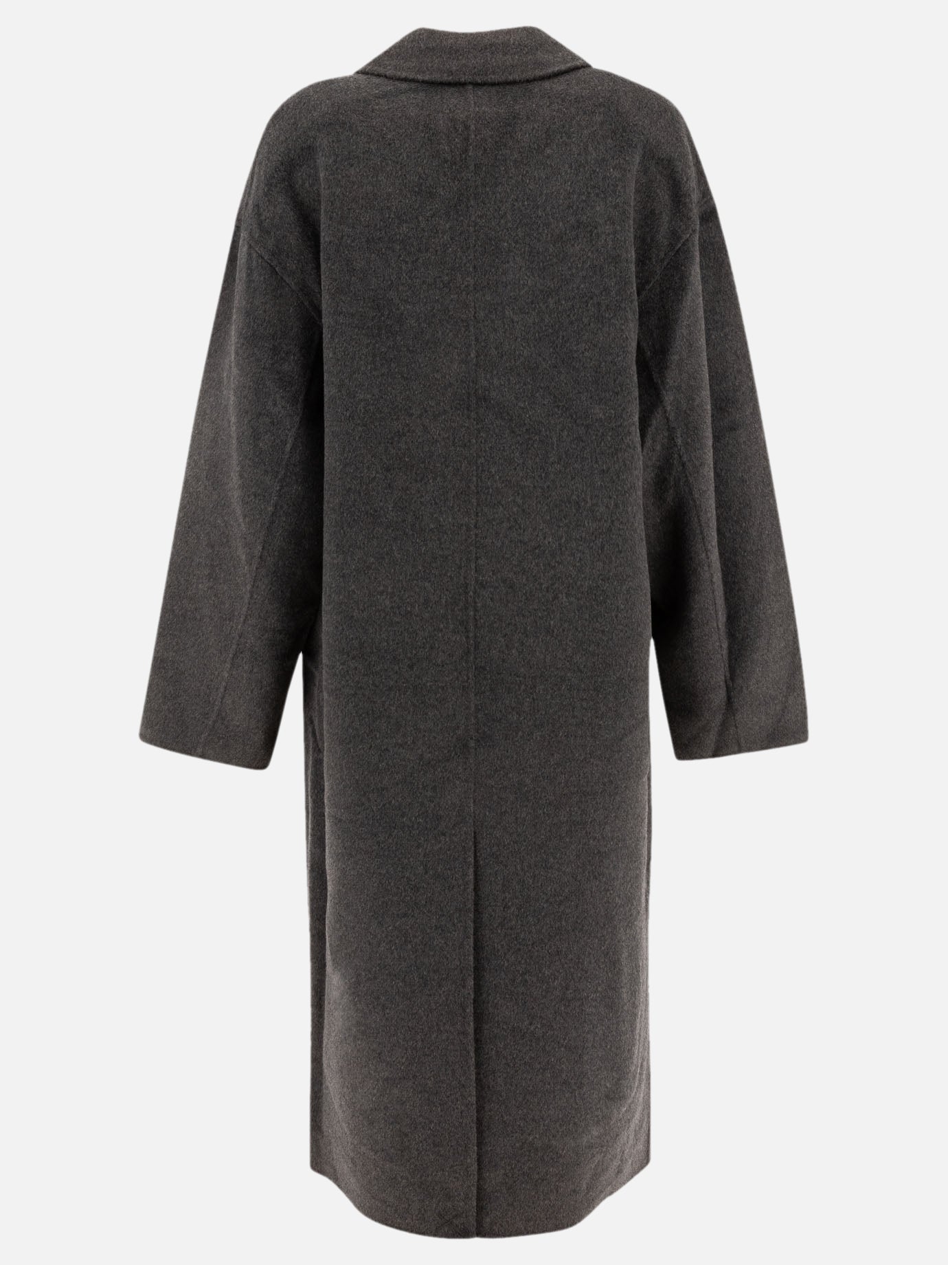 Long coats Solid colour  Grey - Loulou Studio Women | PDP | VIETTI Online Store | thumbnail_2
