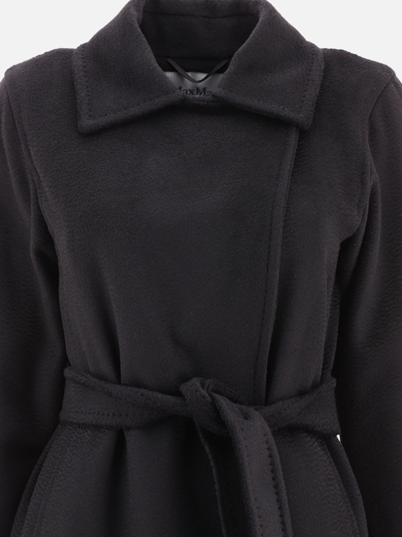 Long coats Solid colour  Black - Max Mara Women | PDP | VIETTI Online Store | Zoom-Modal_3
