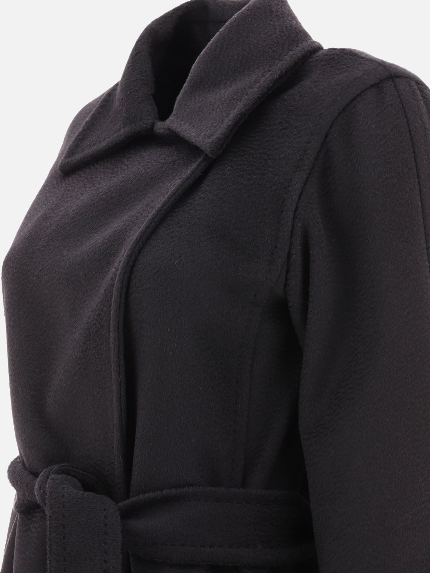 Long coats Solid colour  Black - Max Mara Women | PDP | VIETTI Online Store | thumbnail_4