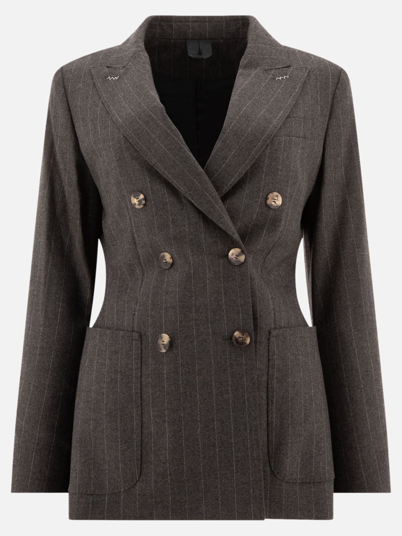 Max Mara "Maracas" pinstriped blazer Grey