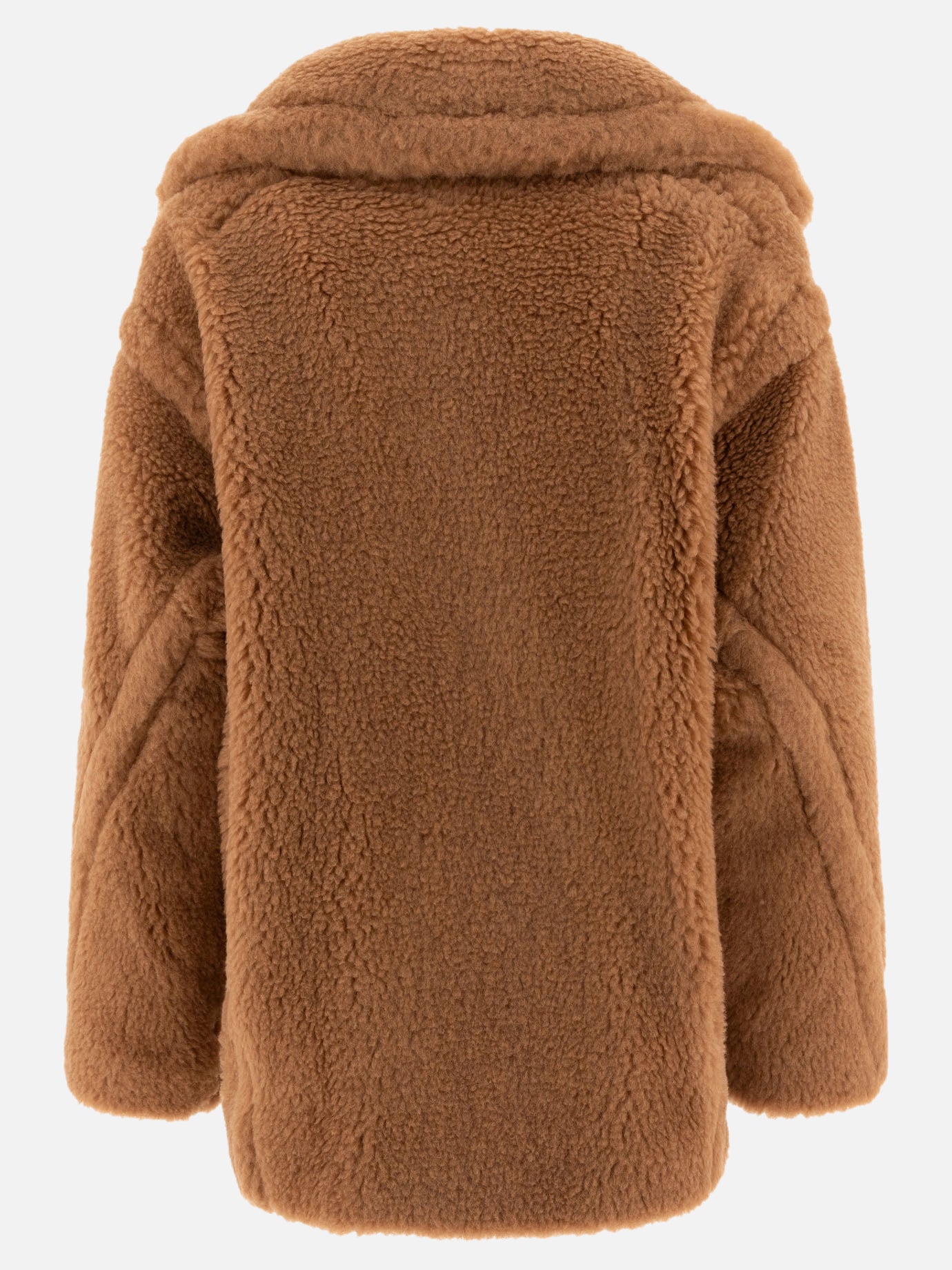 Max Mara "Teddy Bear Icon" short coat in alpaca and wool Beige