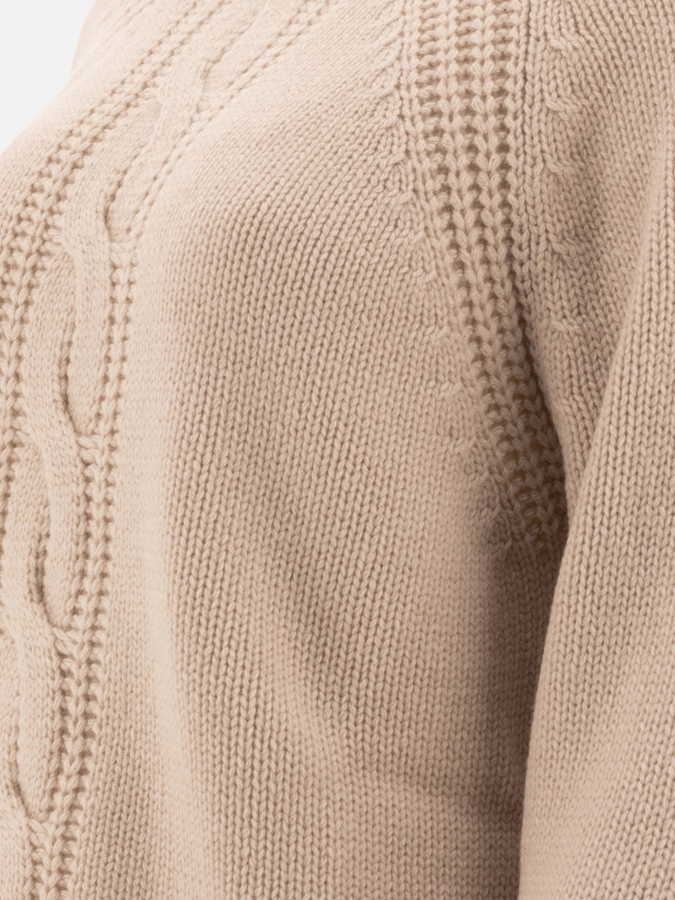 Max Mara "Pico" cashmere yarn sweater Beige