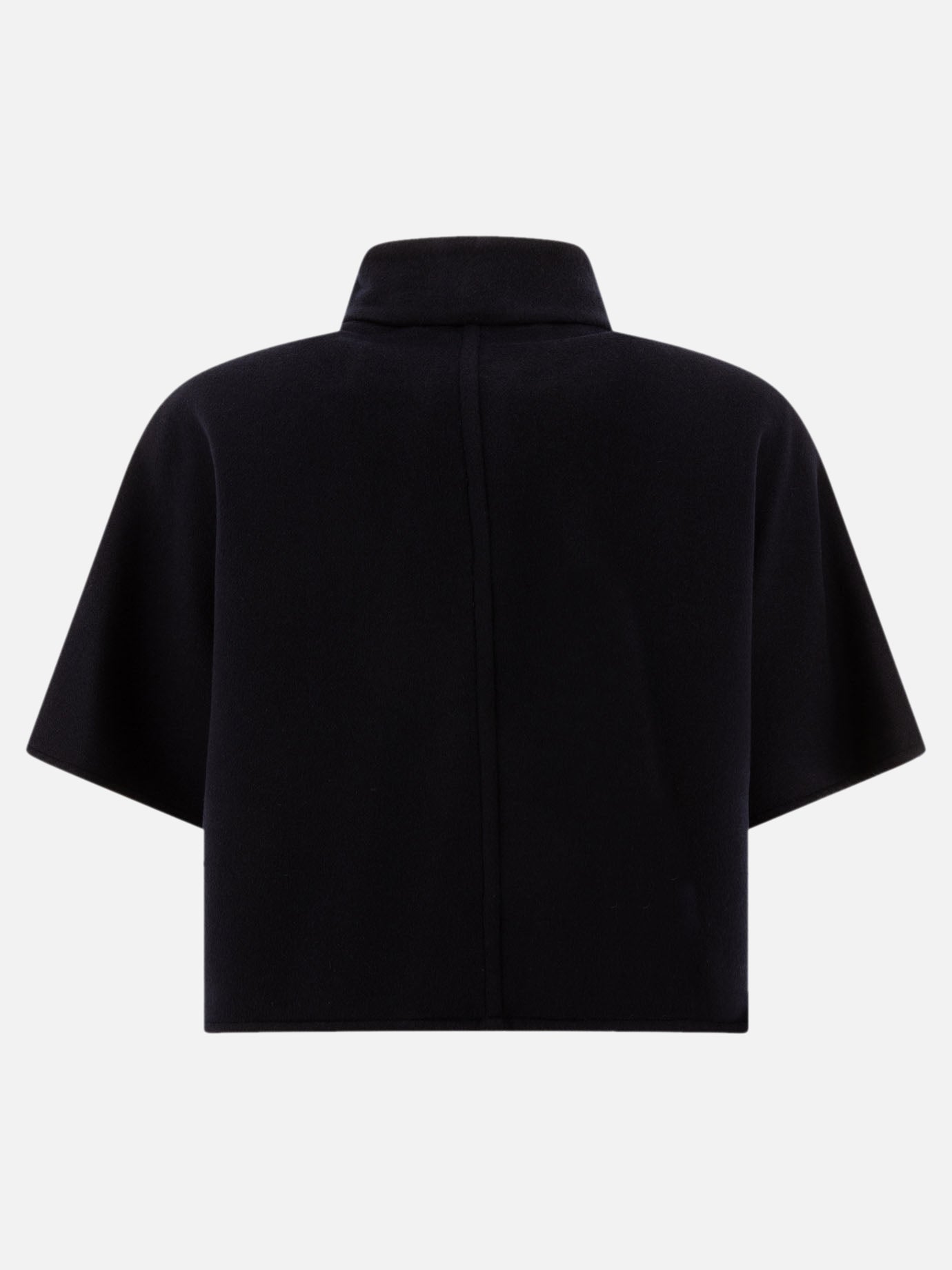 Max Mara "Nemi" cashmere cropped cape Blue