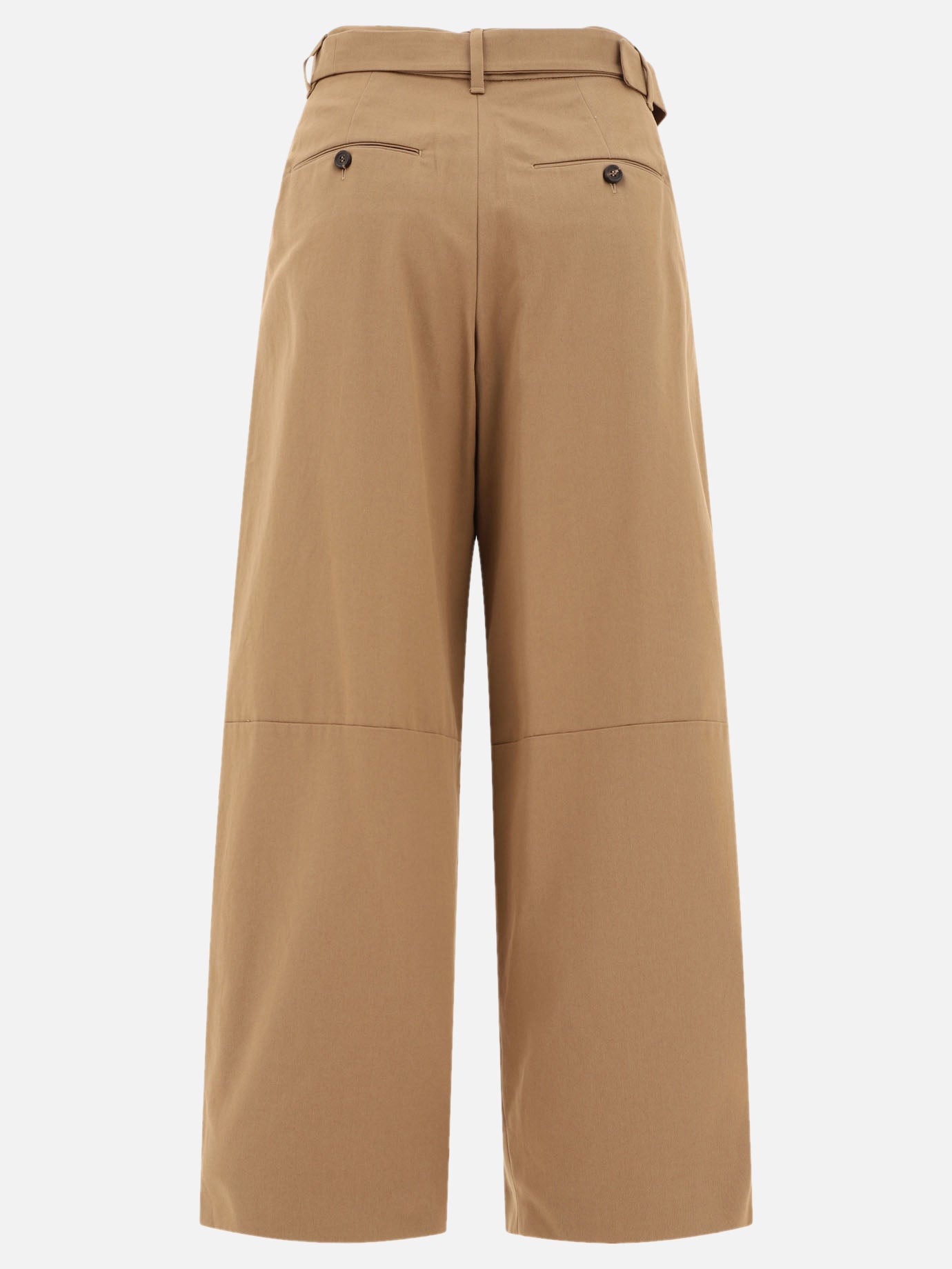 "Dina" wide gabardine trousers