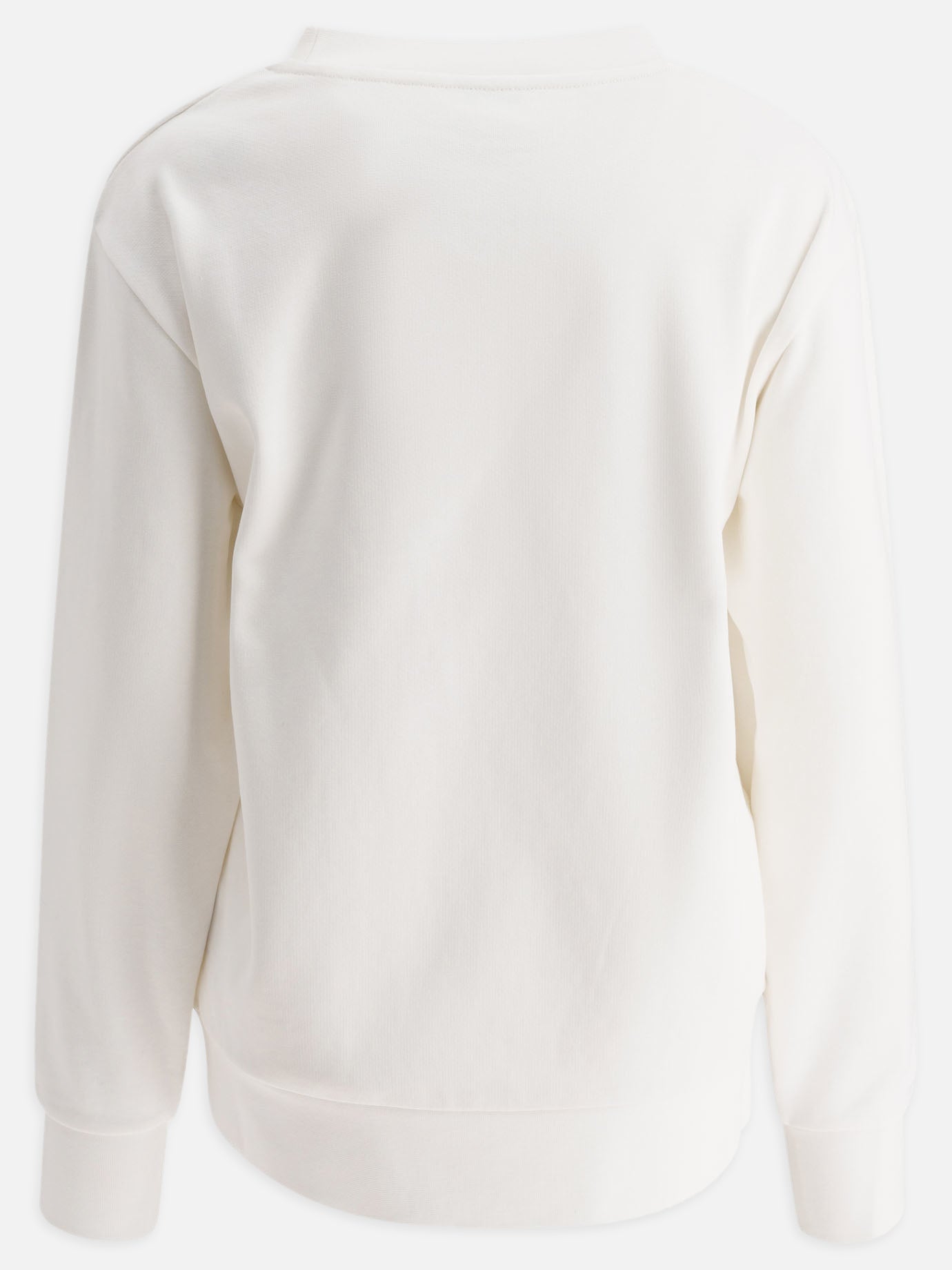 Moncler Logo sweatshirt with crystals White