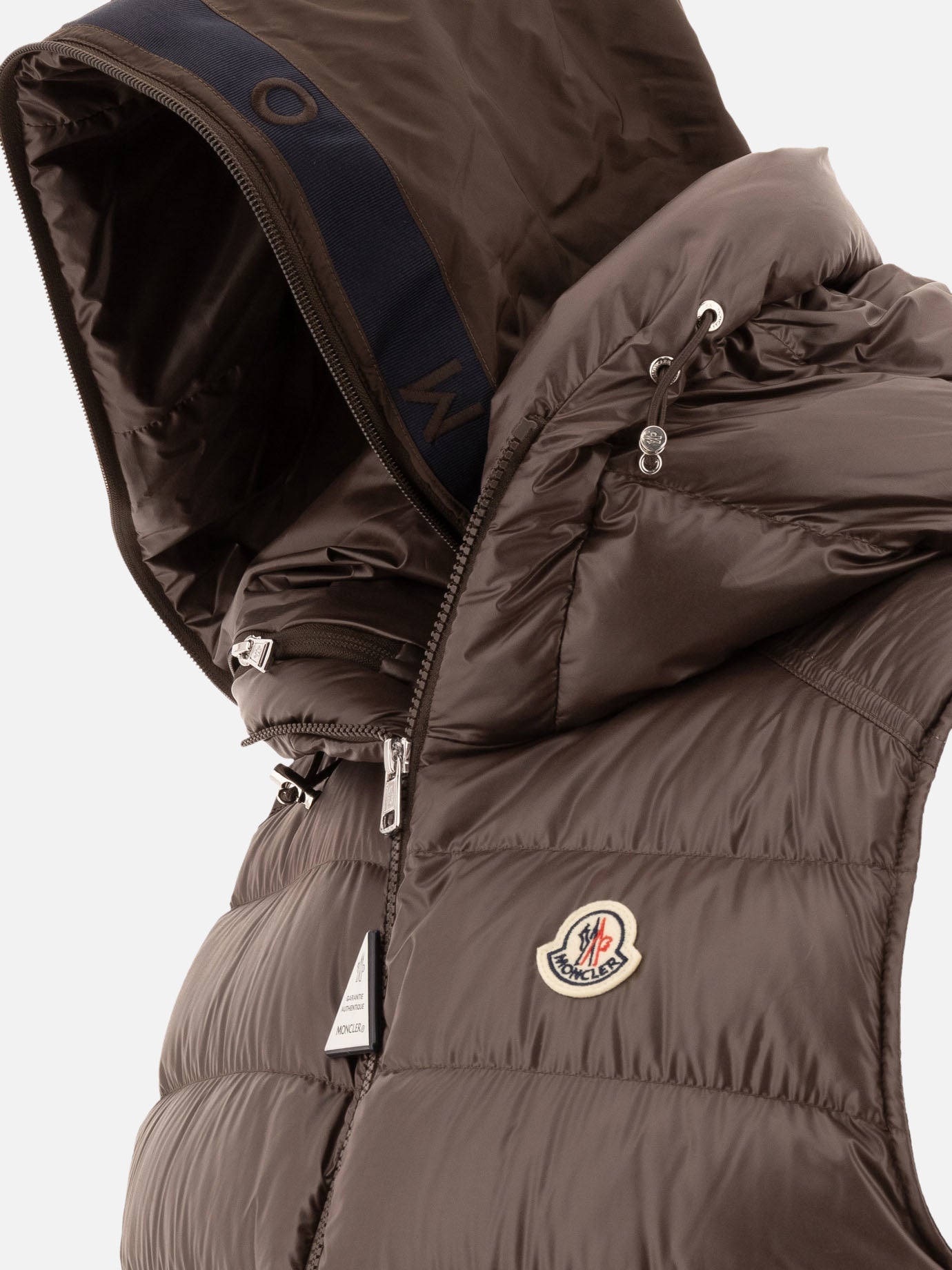Vest jackets Solid colour  Brown - Moncler Men | PDP | VIETTI Online Store | thumbnail_4
