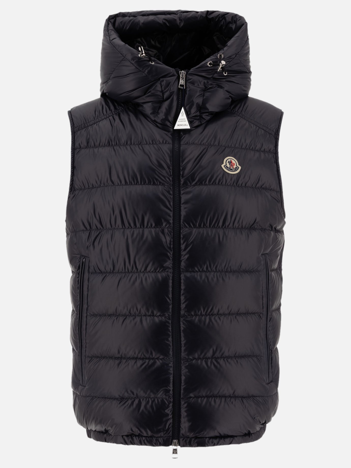 Vest jackets Solid colour  Blue - Moncler Men | PDP | VIETTI Online Store | thumbnail