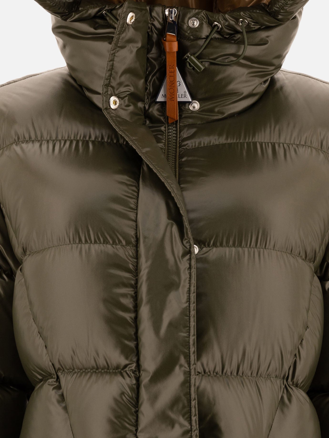 Down coats Solid colour  Green - Moncler Women | PDP | VIETTI Online Store | Zoom-Modal_3
