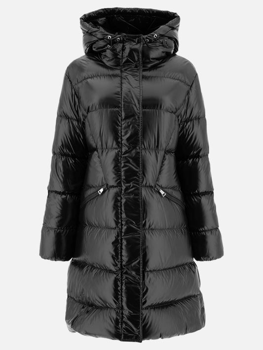 Down coats Solid colour  Black - Moncler Women | PLP | VIETTI Online Store 
