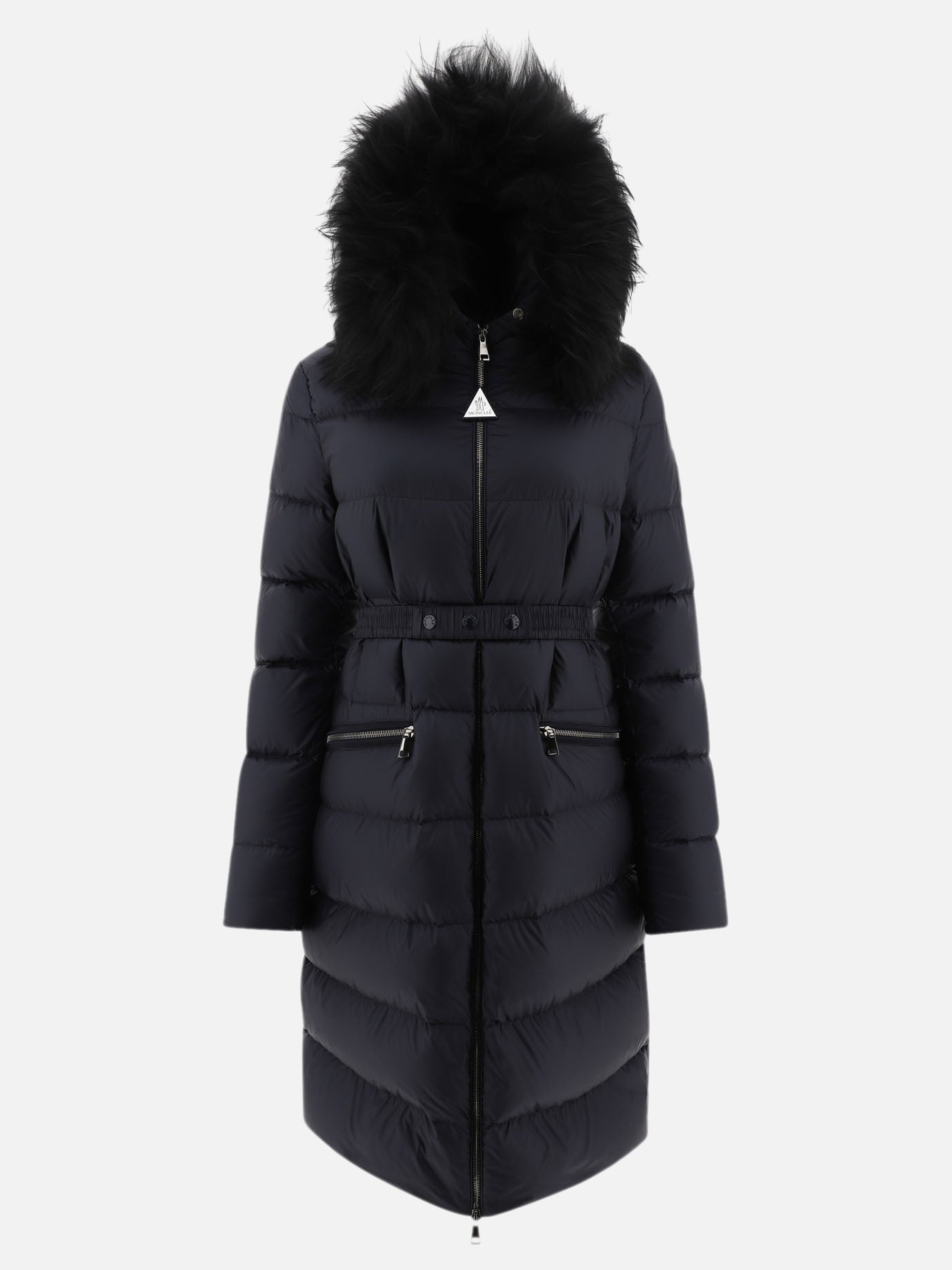 Down coats Solid colour  Blue - Moncler Women | PDP | VIETTI Online Store | thumbnail