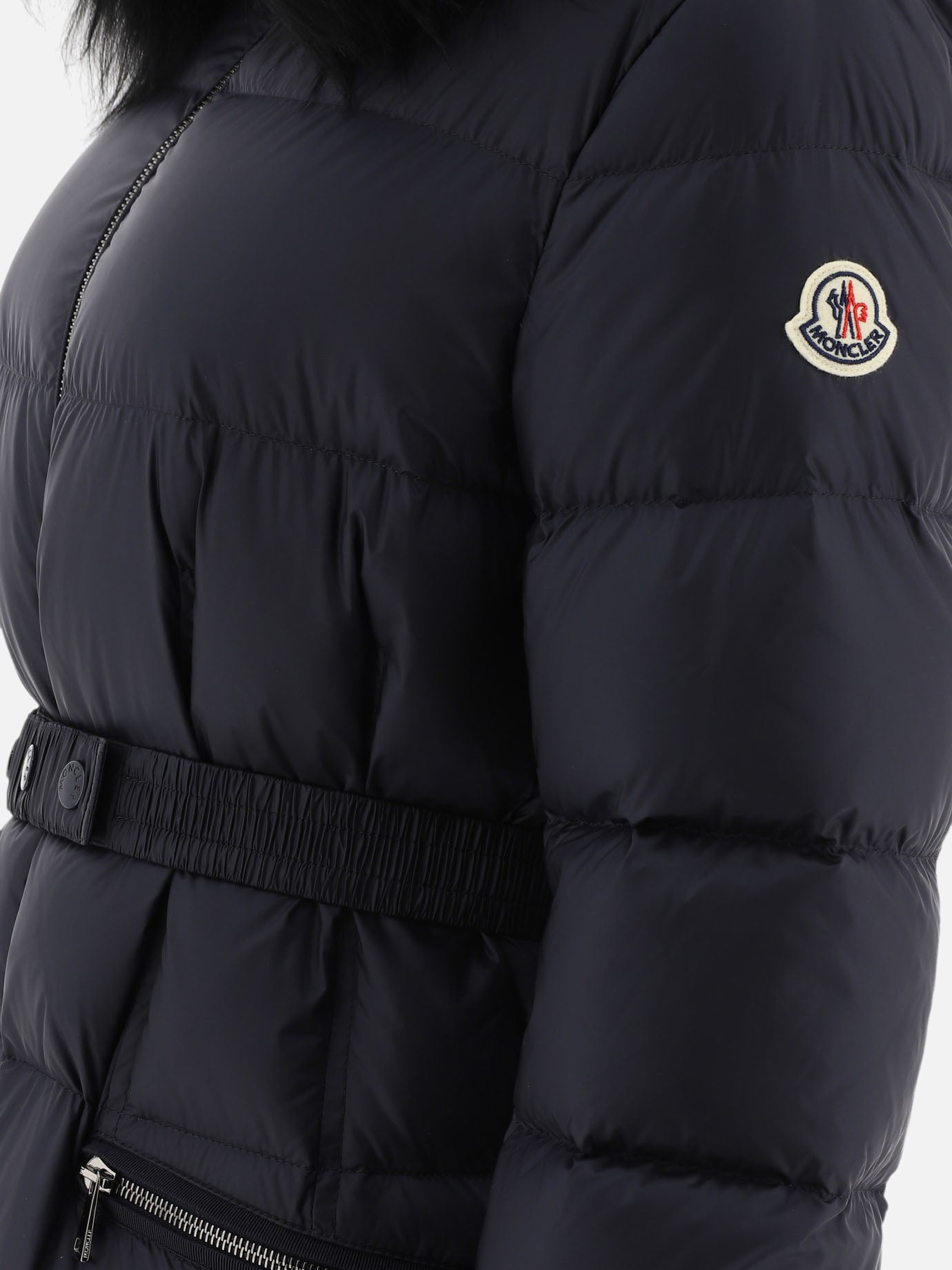 Down coats Solid colour  Blue - Moncler Women | PDP | VIETTI Online Store | Zoom-Modal_4
