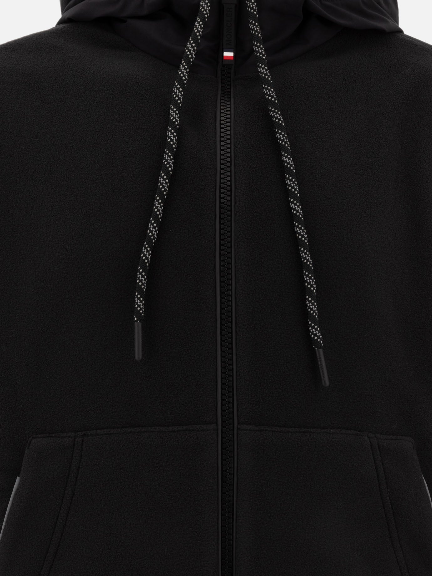 Moncler Grenoble Zipped hoodie Black