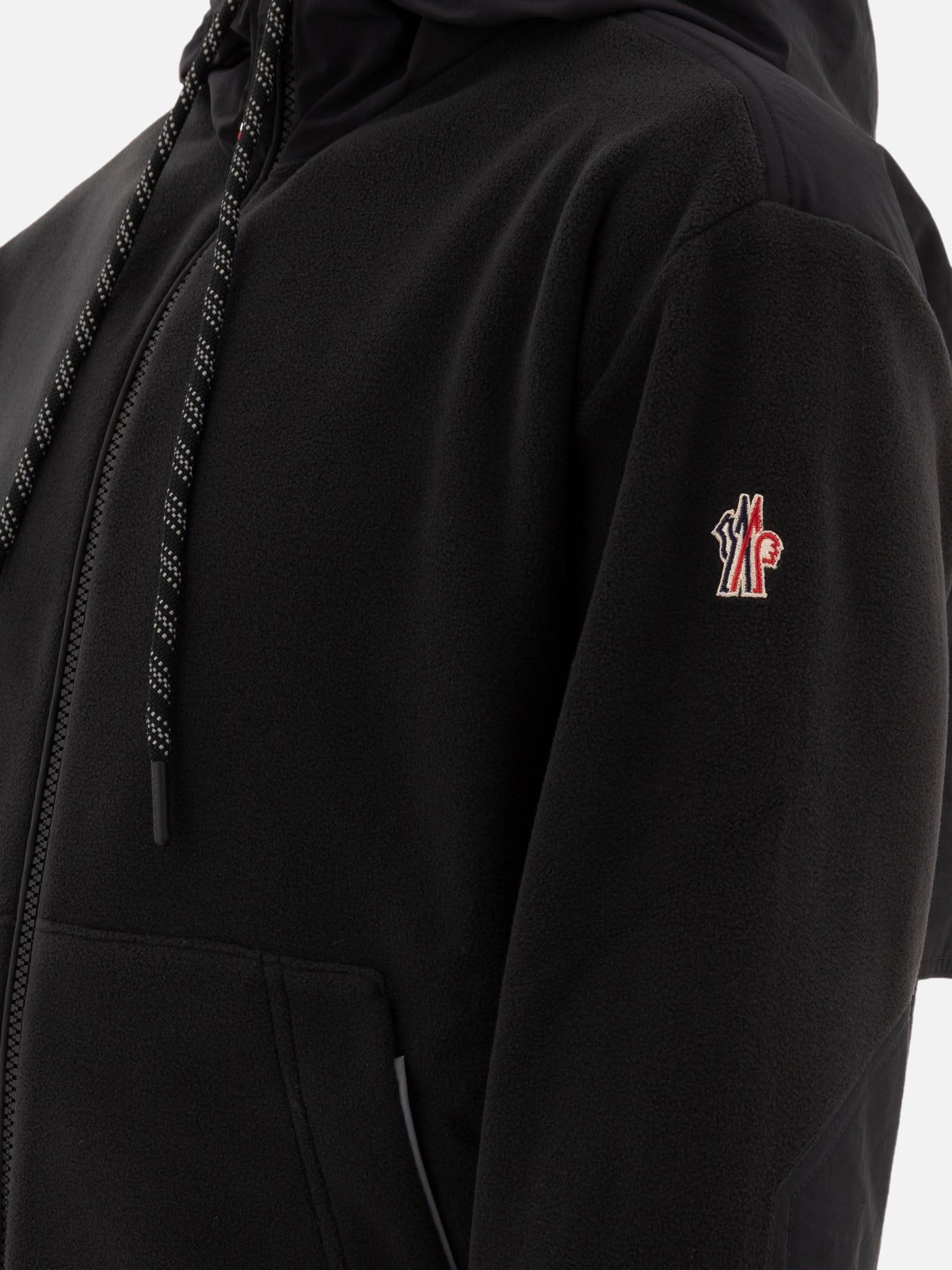 Moncler Grenoble Zipped hoodie Black