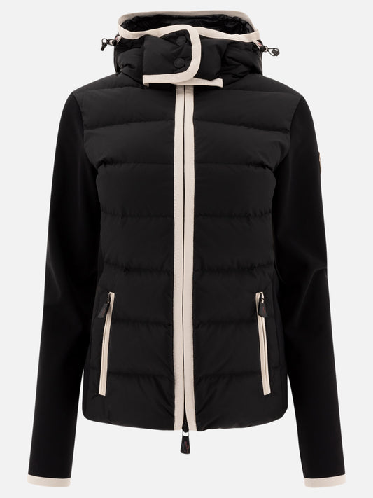 Moncler Grenoble Down jacket with contrasting details Black