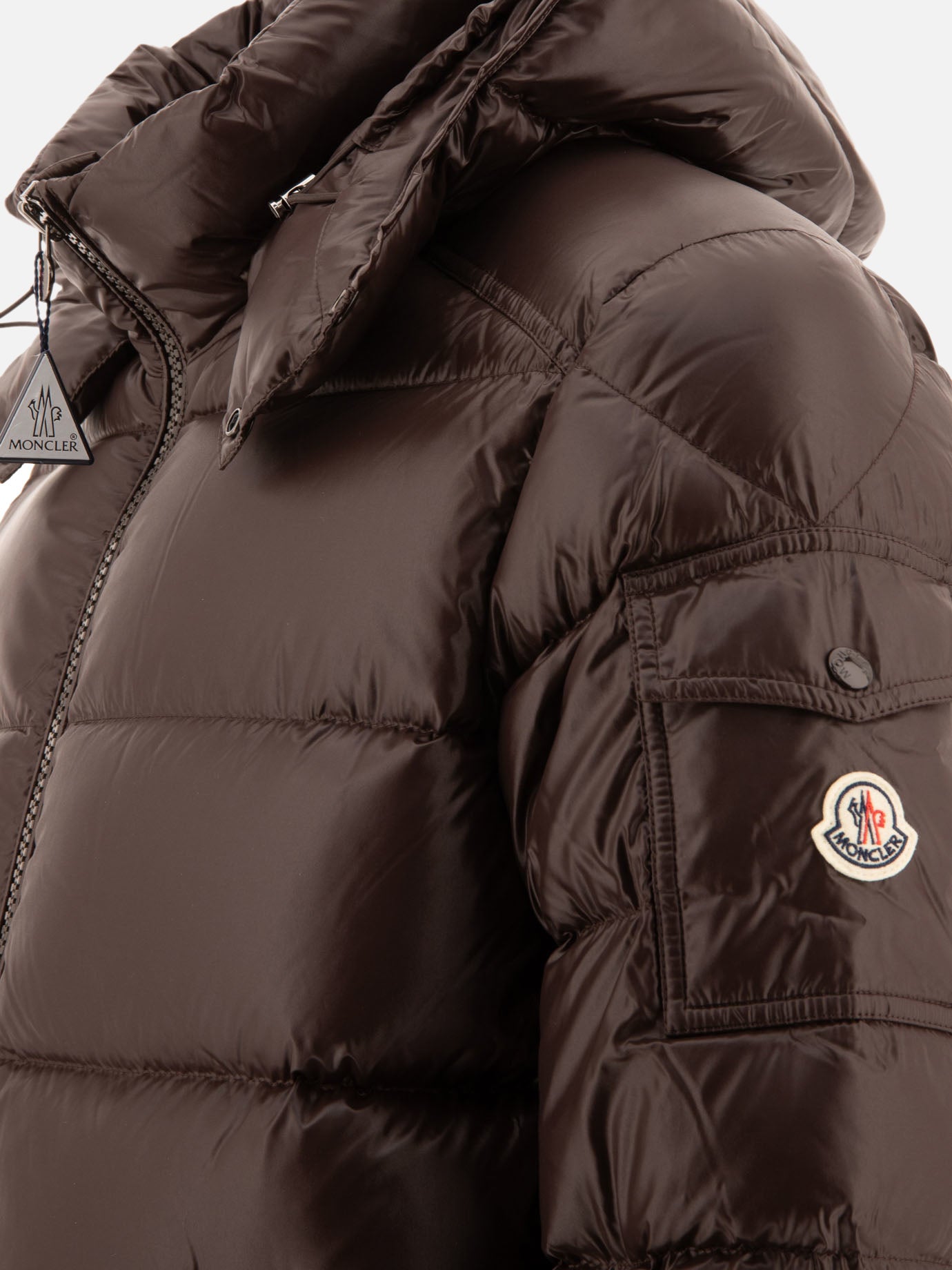 Moncler "Maya" down jacket Brown