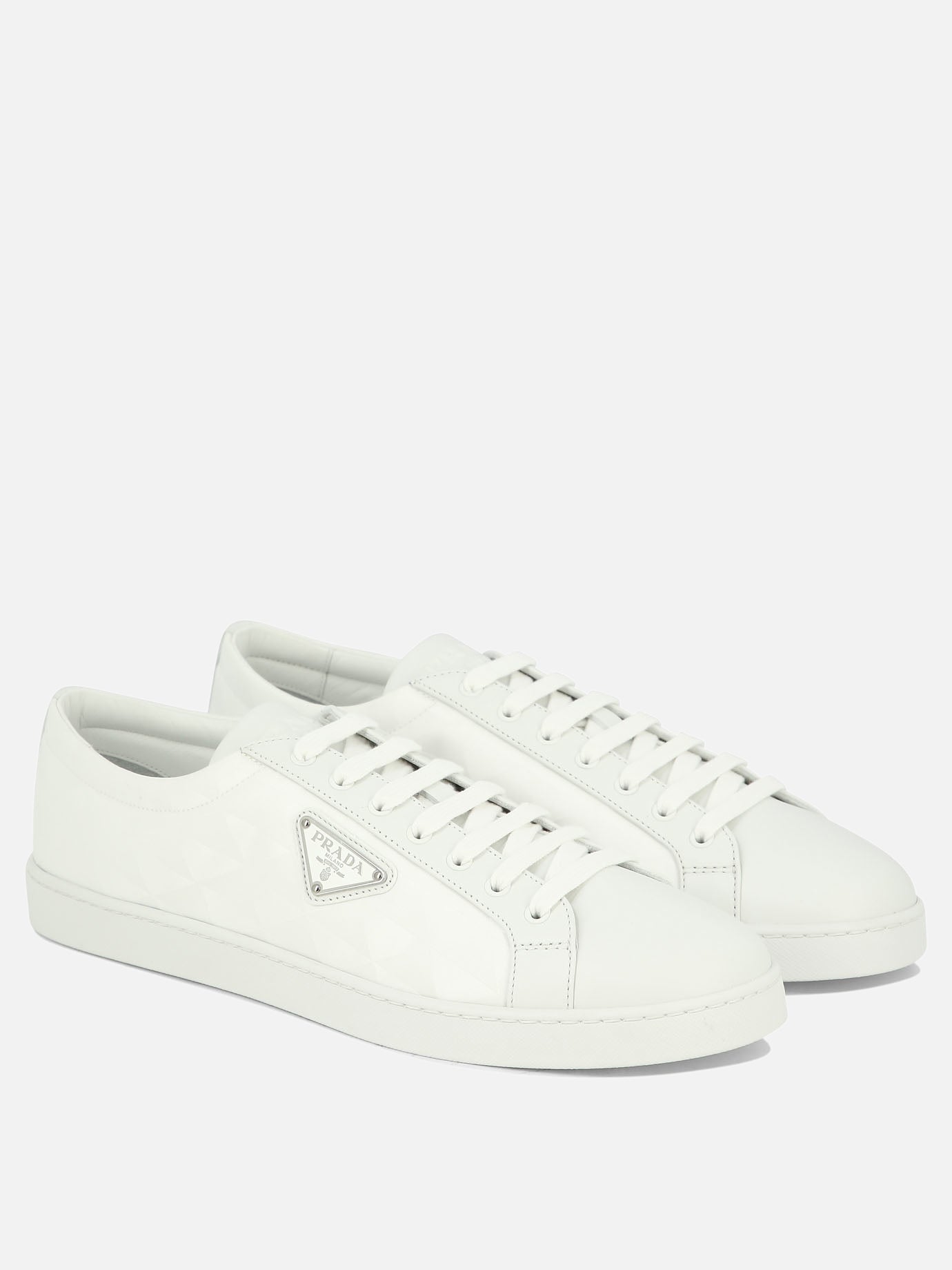 Leather and Re-Nylon sneakers