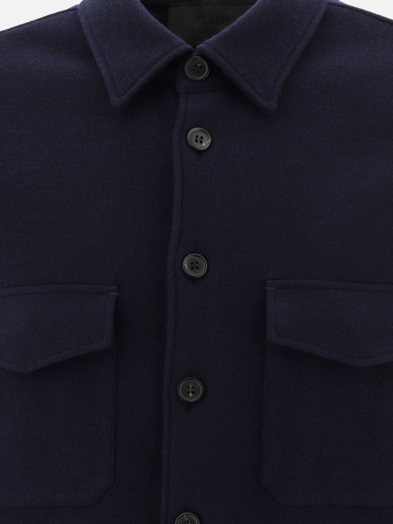 Wool and cashmere overshirt