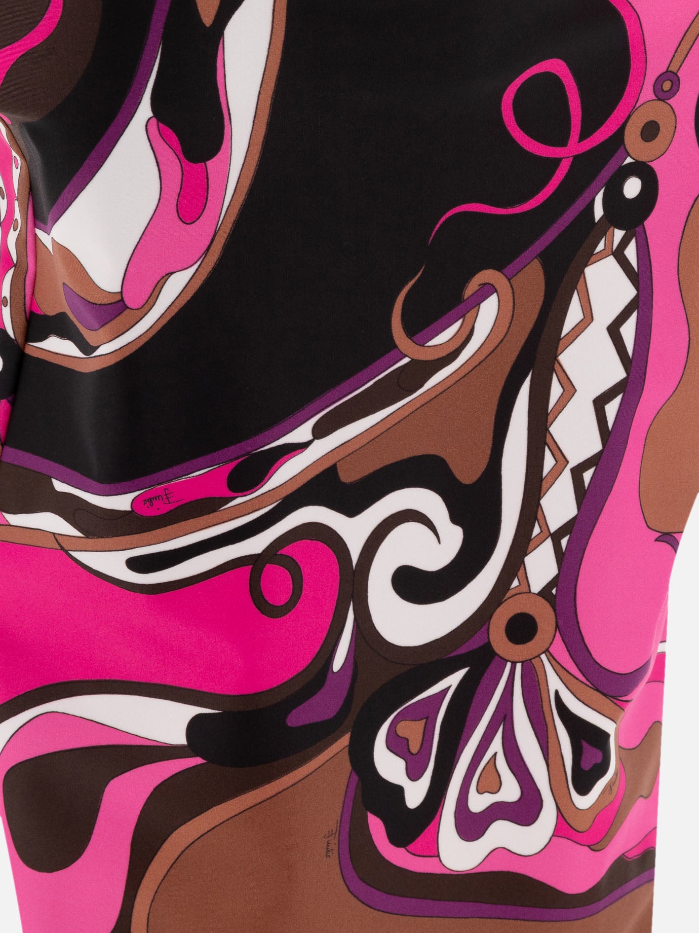 Pucci Orchidee-print pencil skirt Fuchsia