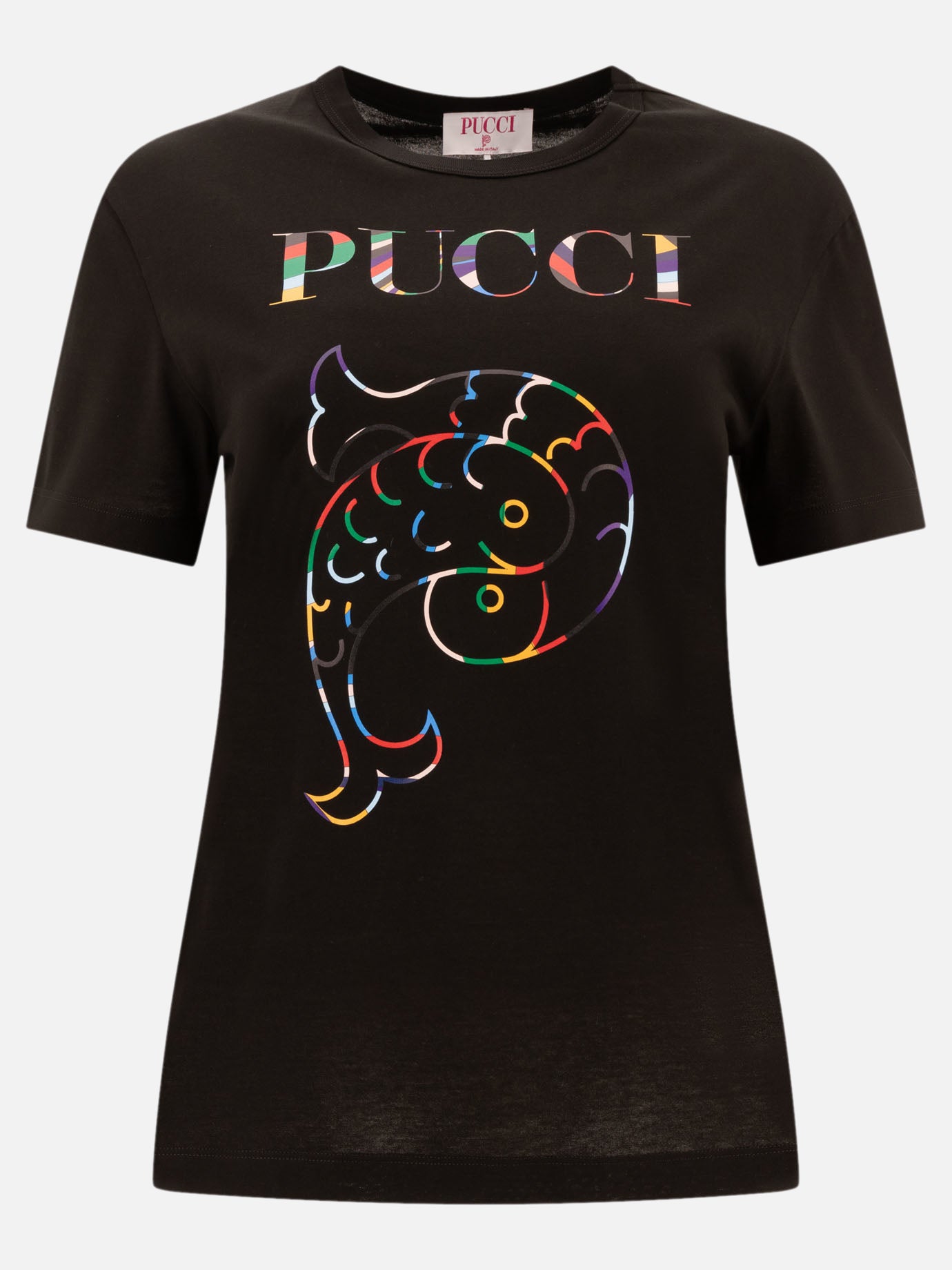 Pucci T-shirt with logo Black