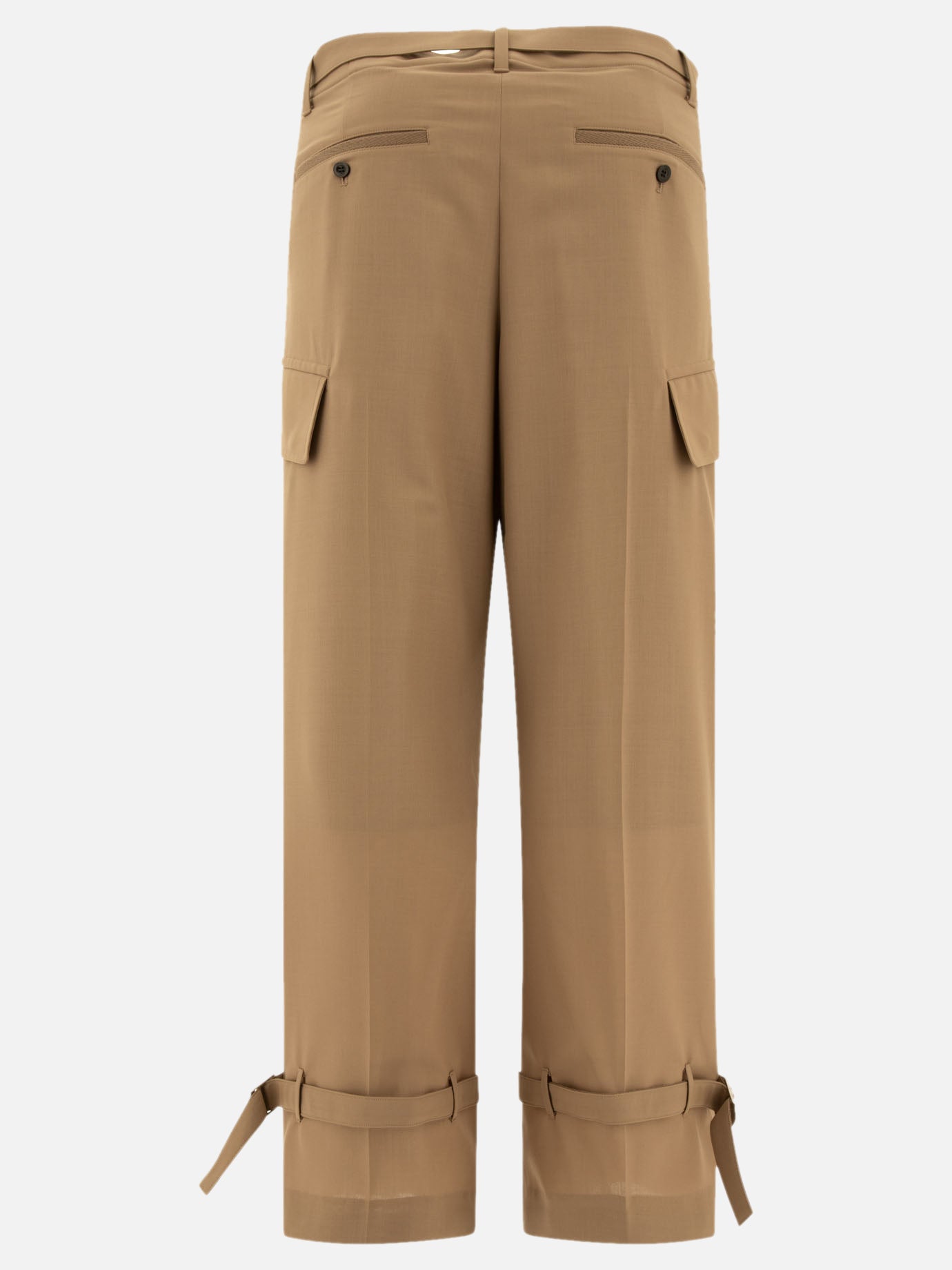 Sacai Belted trousers Beige