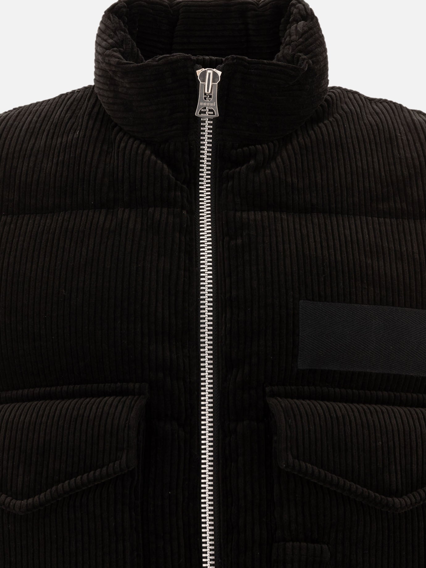 Vest jackets Solid colour  Black - Sacai Men | PDP | VIETTI Online Store | thumbnail_3
