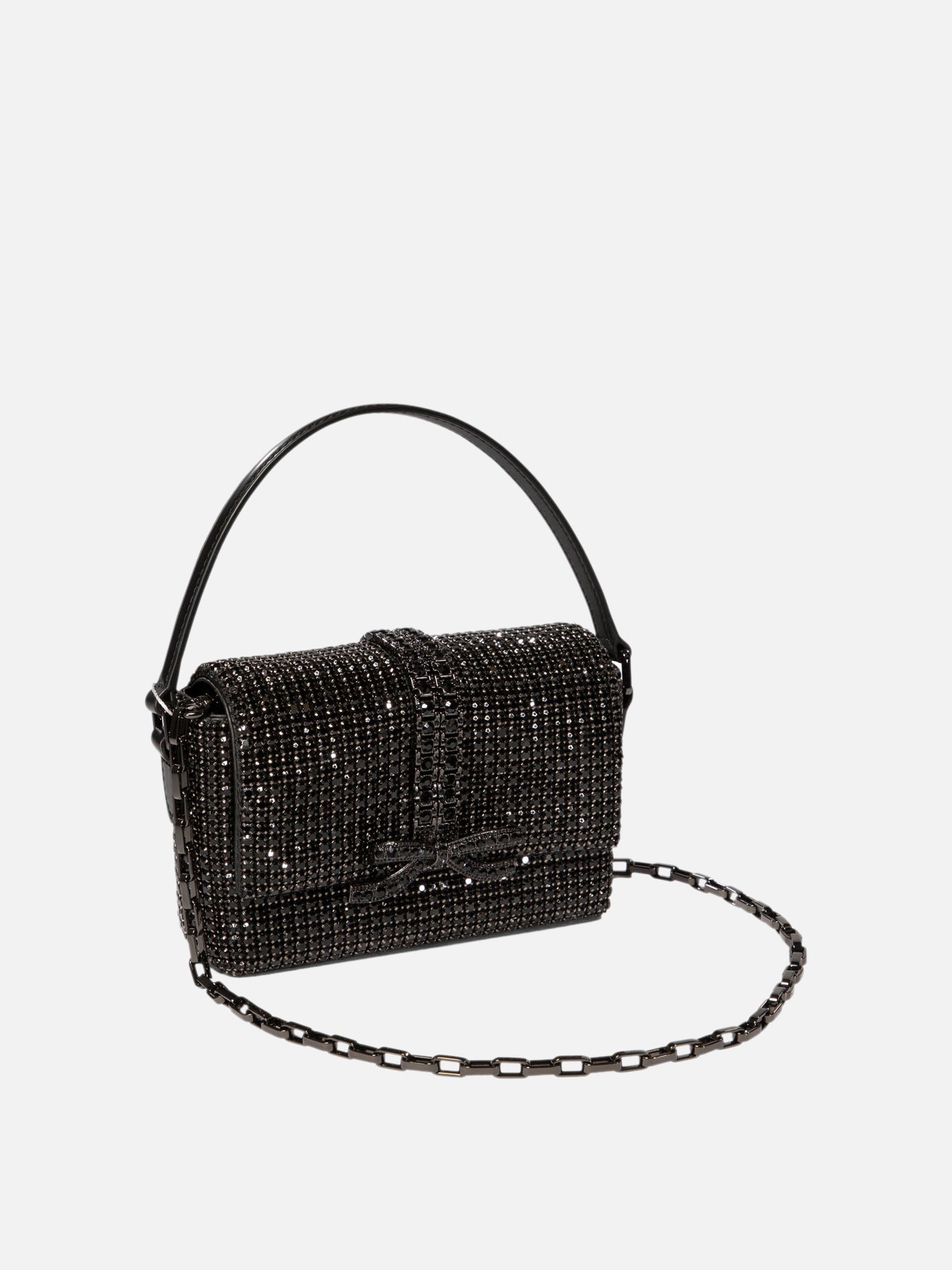 Borsa a spalla con strass