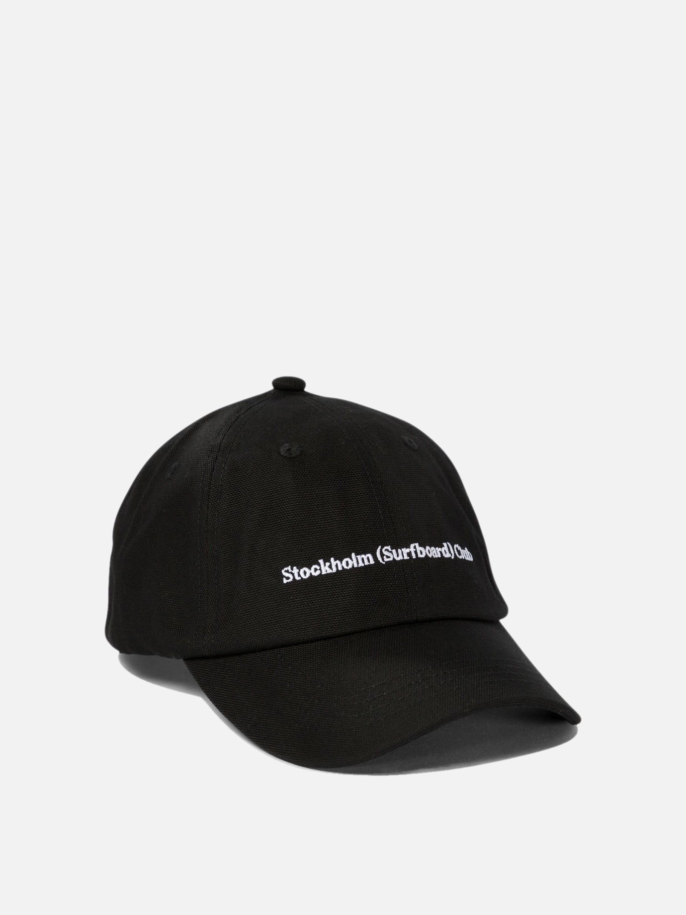 Baseball cap with embroidered logo