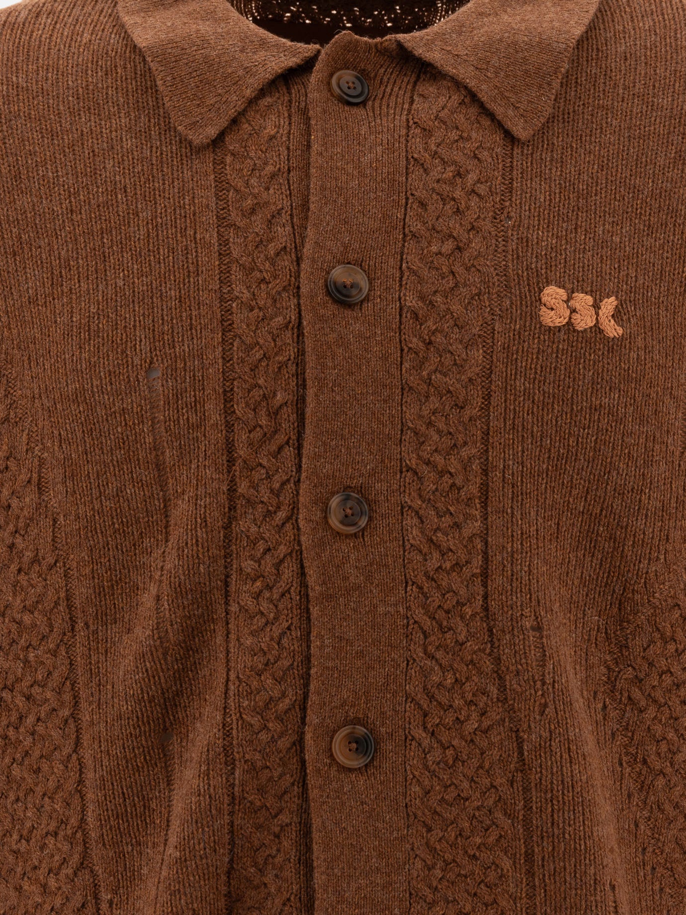 Stockholm Surfboard Club "Broke" cardigan Brown