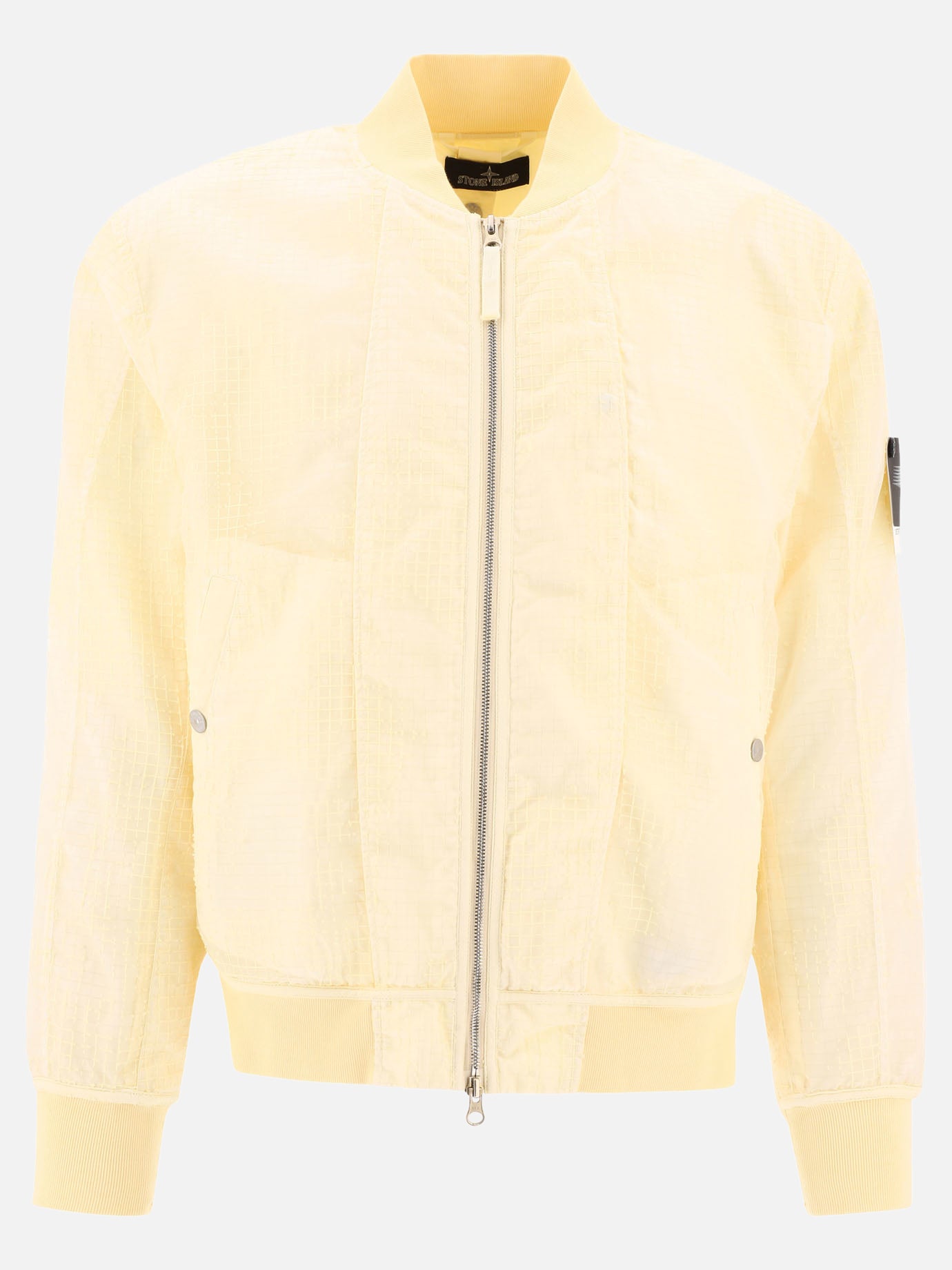 Stone Island Shadow Project "Shadow Mesh" bomber jacket Yellow