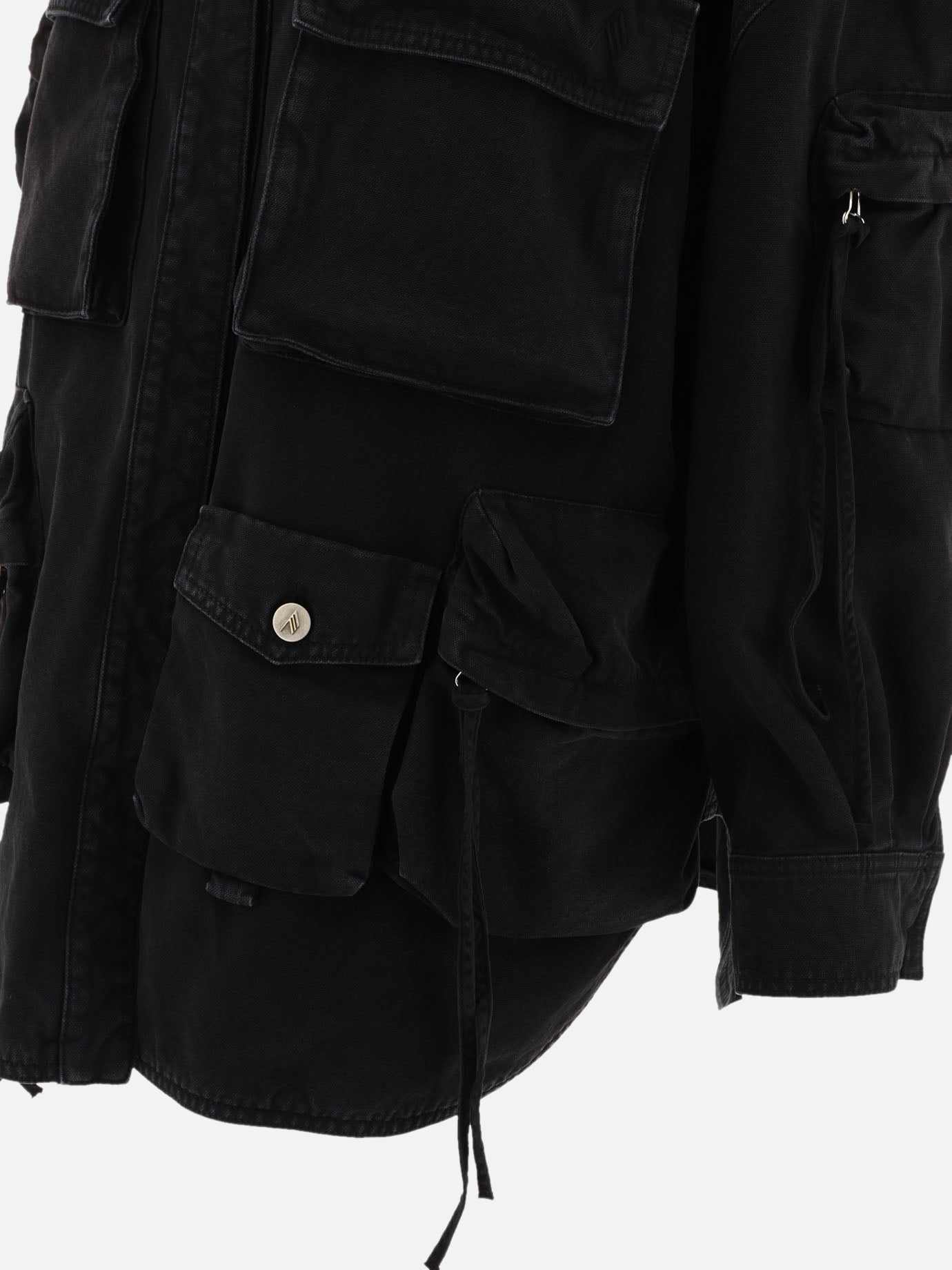 The Attico "Fern" coat Black