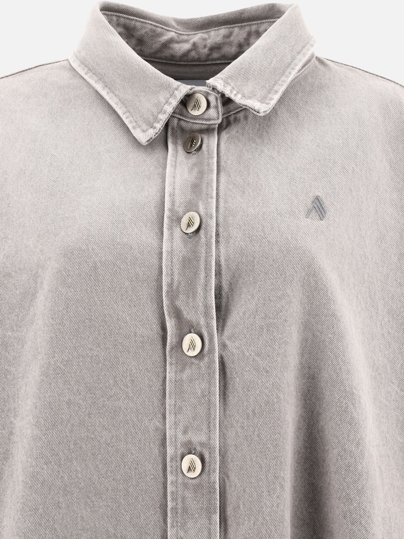 Denim jackets Solid colour  Grey - The Attico Women | PDP | VIETTI Online Store | Zoom-Modal_3
