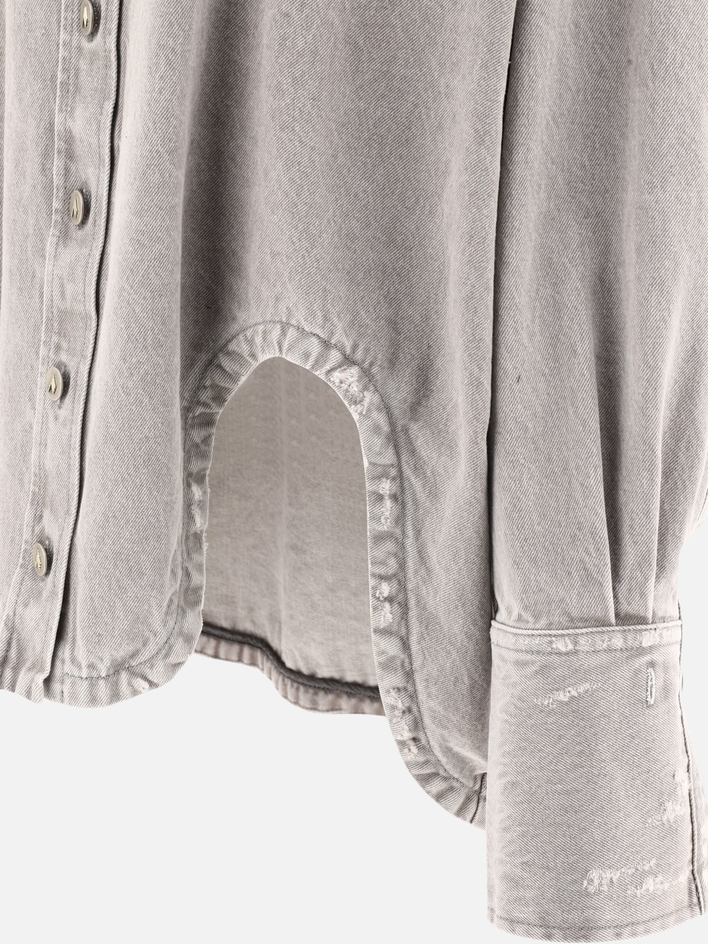 Denim jackets Solid colour  Grey - The Attico Women | PDP | VIETTI Online Store | thumbnail_4