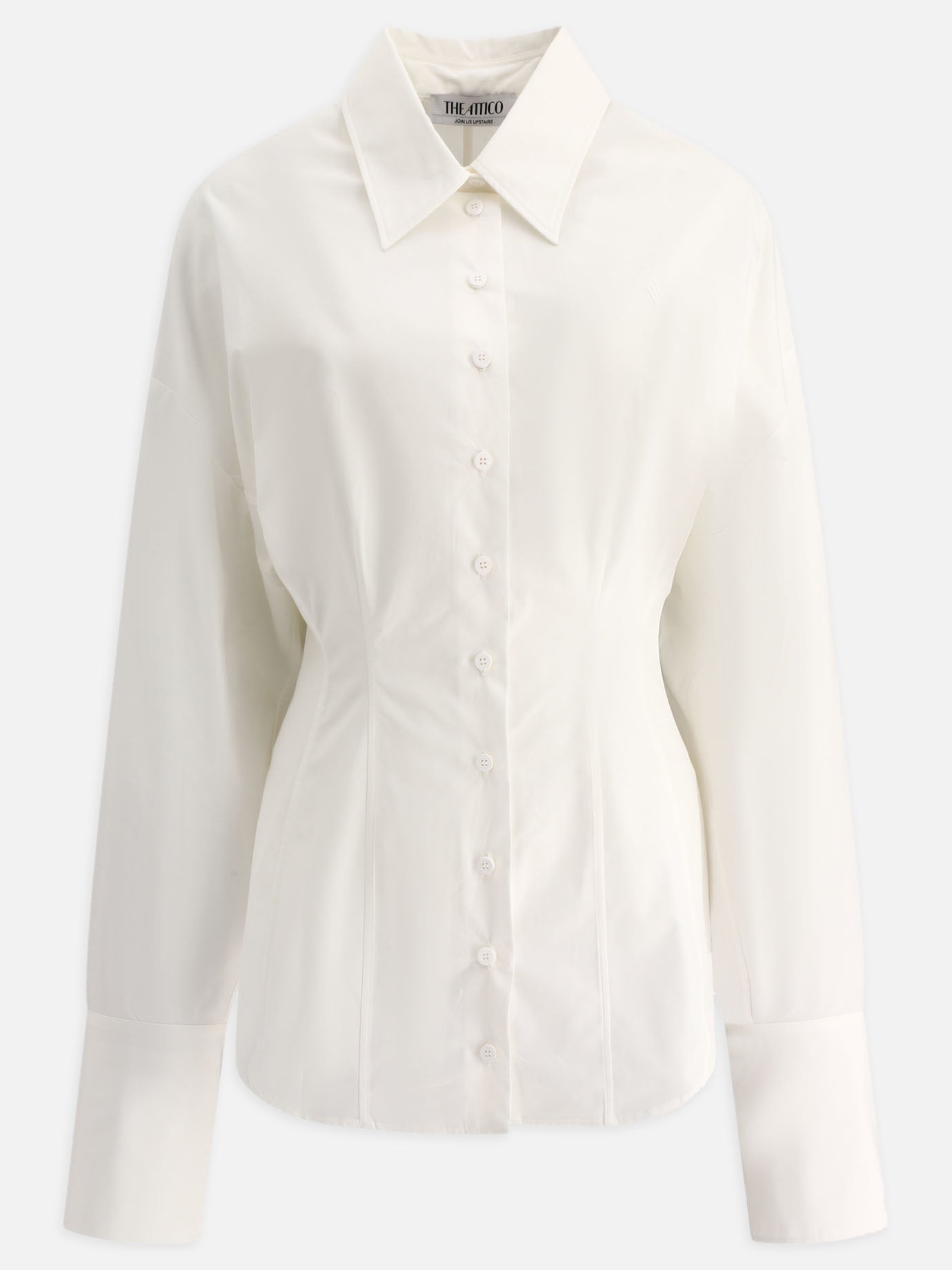 The Attico Asymmetric shirt White