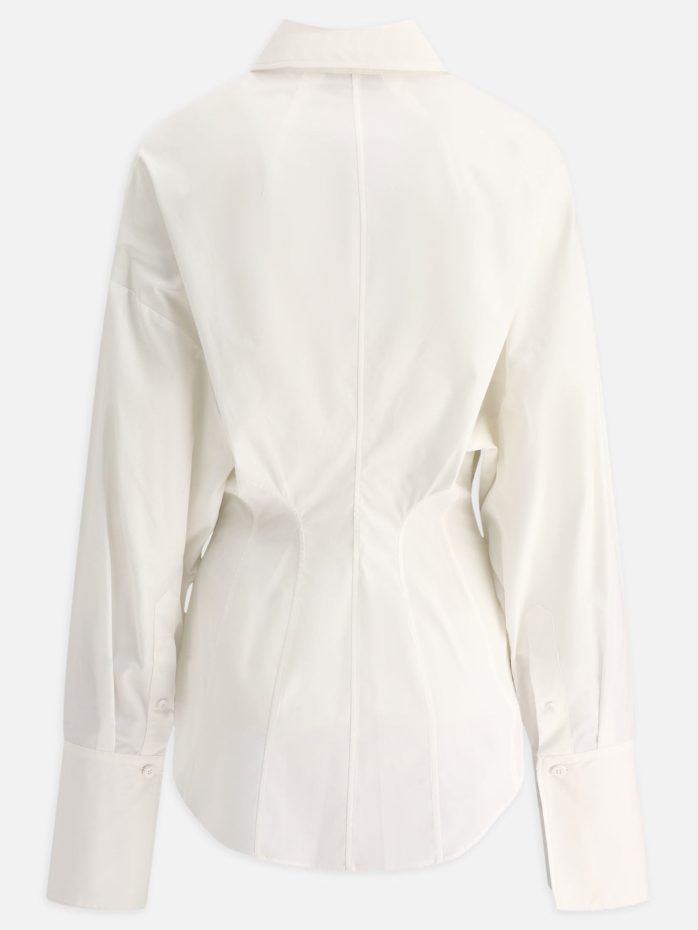 The Attico Asymmetric shirt White