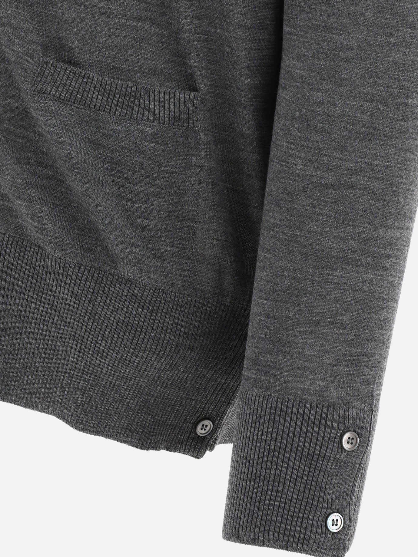 Thom Browne "4-bar" cardigan Grey