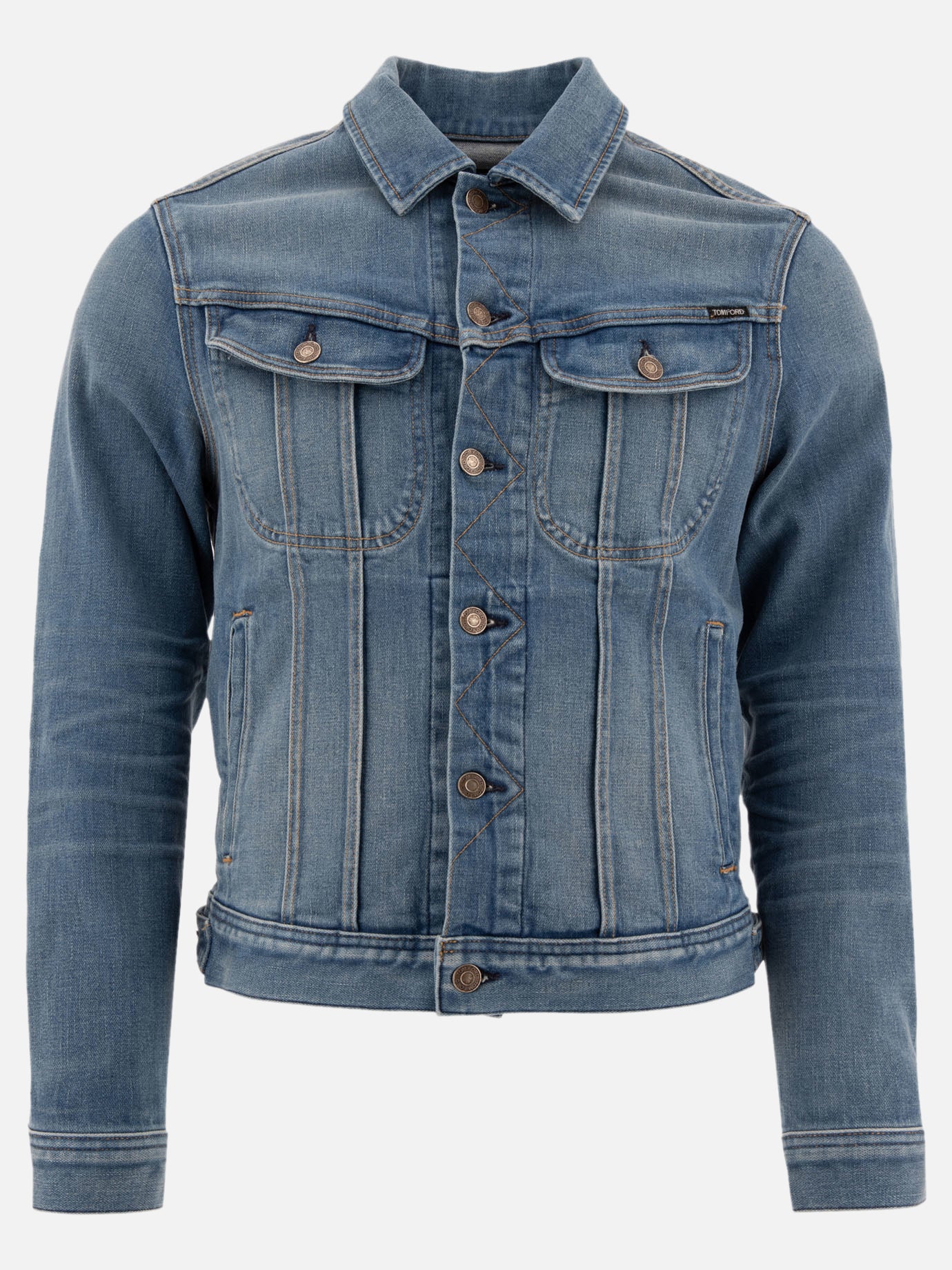 Denim jackets Solid colour  Blue - Tom Ford Men | PDP | VIETTI Online Store | Zoom-Modal
