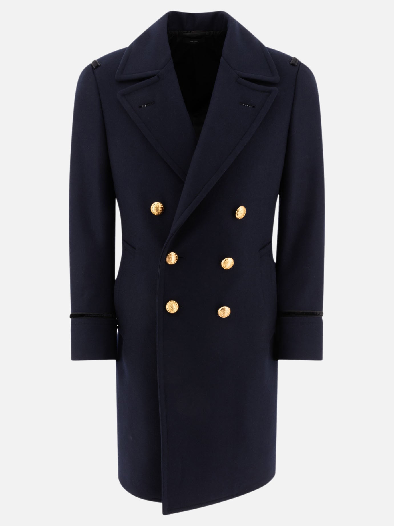 Long coats Solid colour  Blue - Tom Ford Men | PDP | VIETTI Online Store | Zoom-Modal
