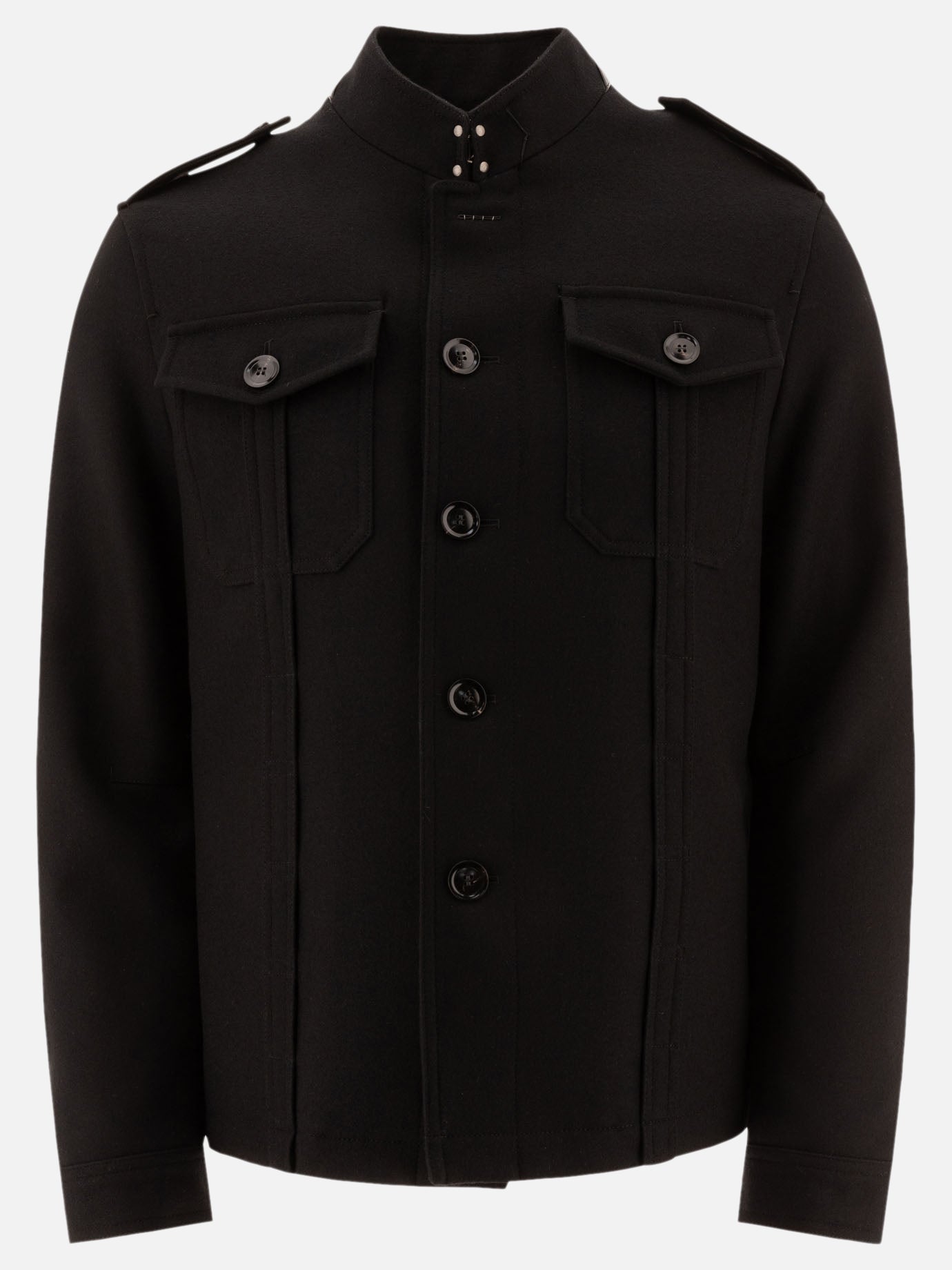 Overshirt jackets Solid colour  Black - Tom Ford Men | PDP | VIETTI Online Store | Zoom-Modal
