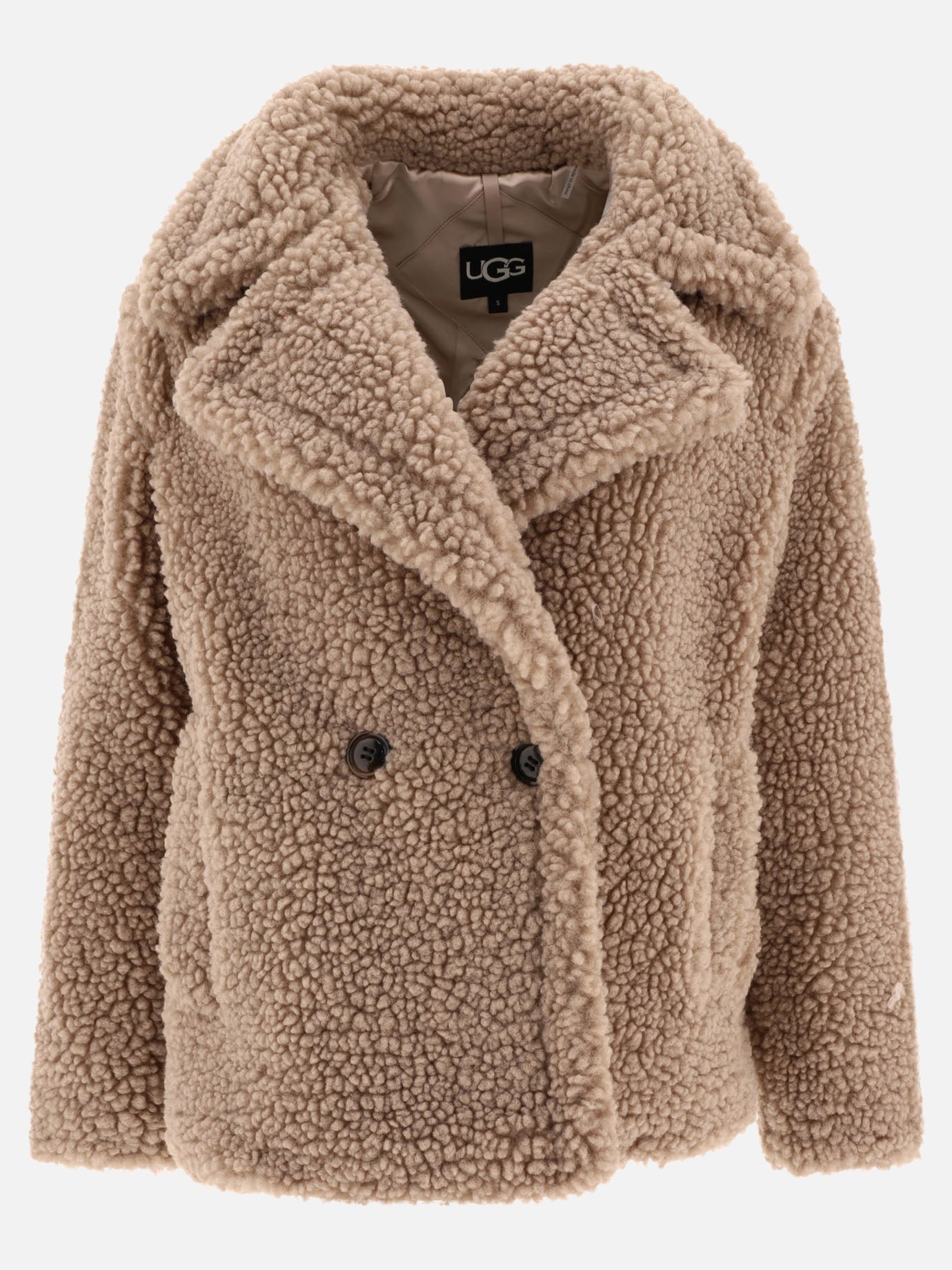 Short coats Solid colour  Beige - Ugg Women | PDP | VIETTI Online Store | thumbnail