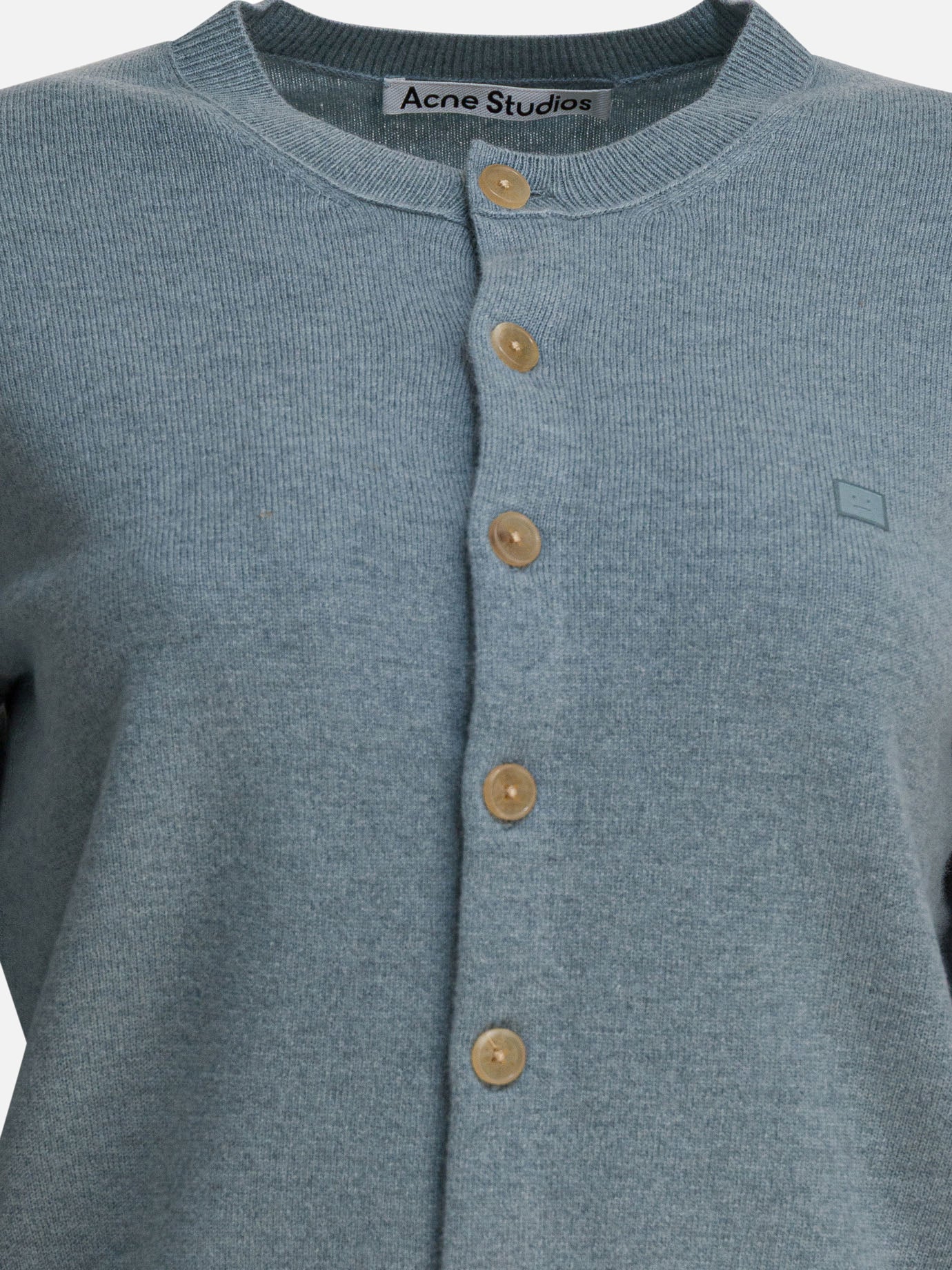 Cardigans Solid colour  Light blue - Acne Studios Women | PDP | VIETTI Online Store | Zoom-Modal_3

