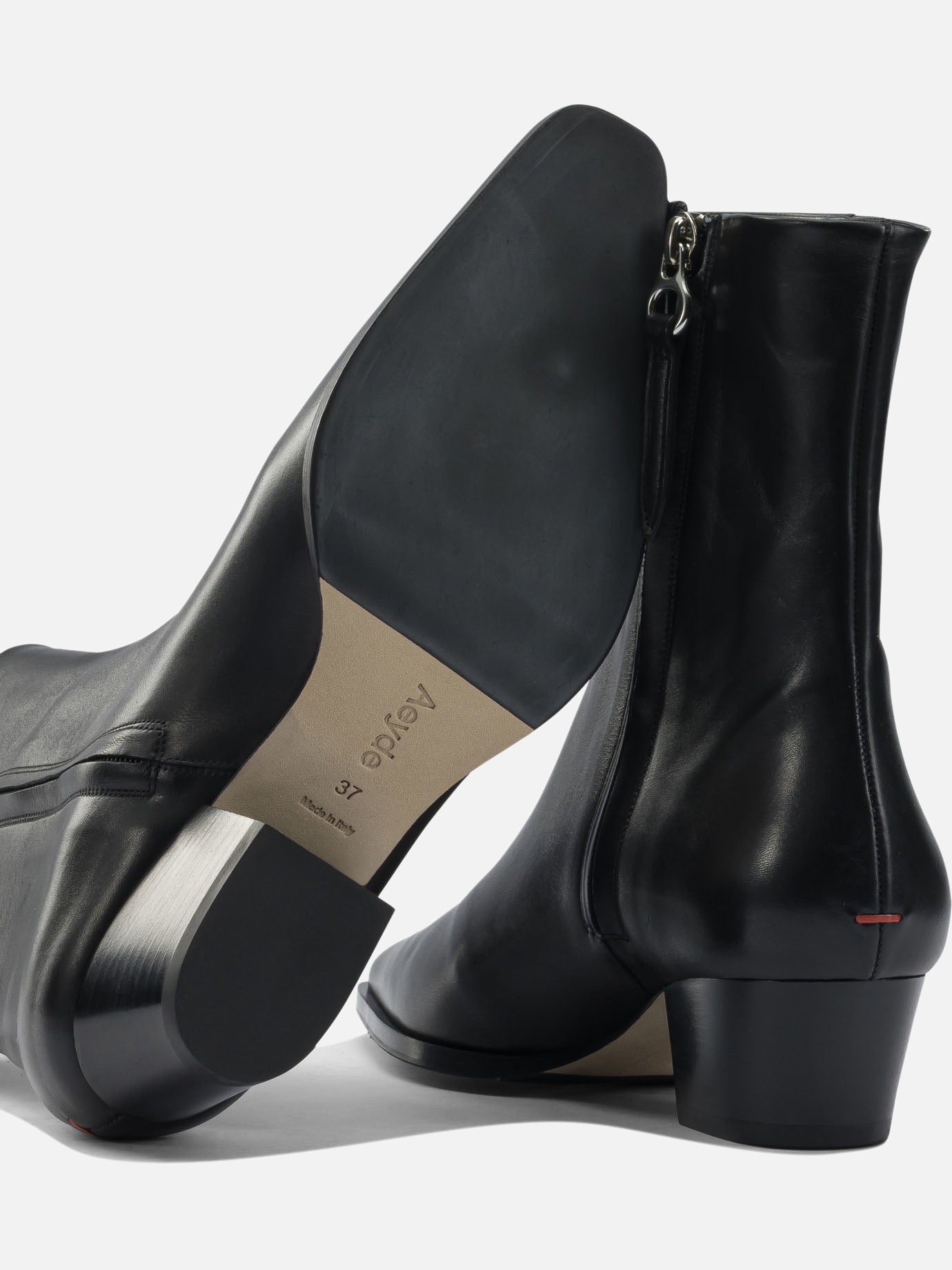 Zipped boots 100% leather - 70% leather 30% rubber  Black - Aeyde Women | PDP | VIETTI Online Store | Zoom-Modal_5
