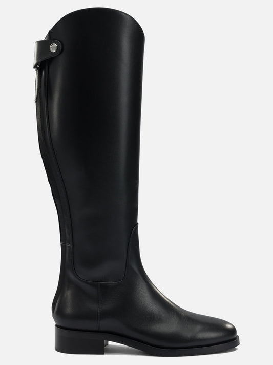 Al ginocchio 100% leather - 70% leather 30% rubber  Nero - Aeyde Donna | PDP | VIETTI Online Store 
