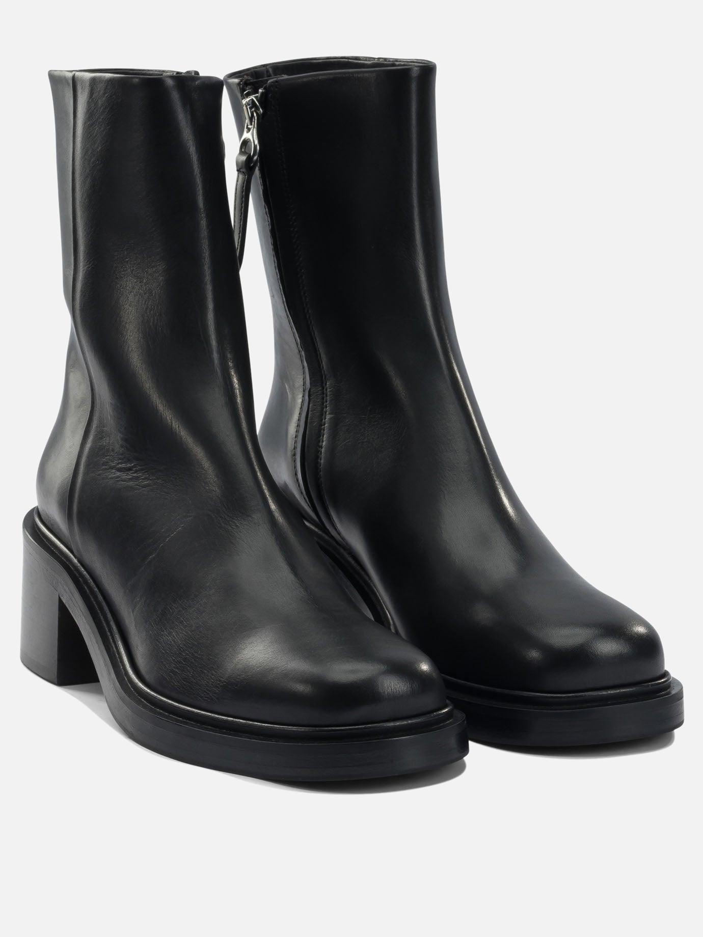 Zipped boots 100% leather - 70% leather 30% rubber  Black - Aeyde Women | PDP | VIETTI Online Store | Zoom-Modal_2
