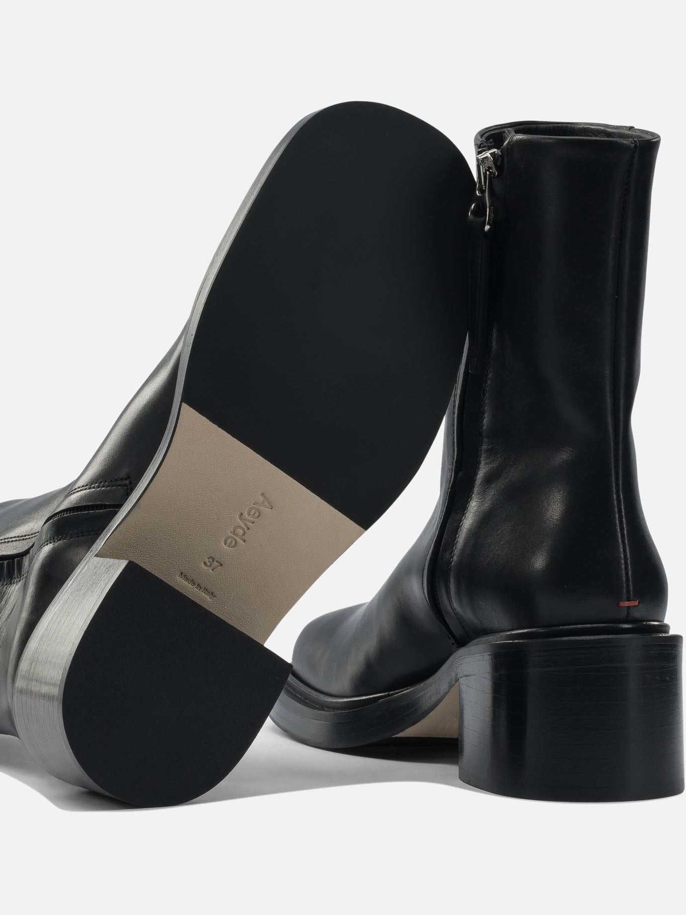 Zipped boots 100% leather - 70% leather 30% rubber  Black - Aeyde Women | PDP | VIETTI Online Store | Zoom-Modal_5
