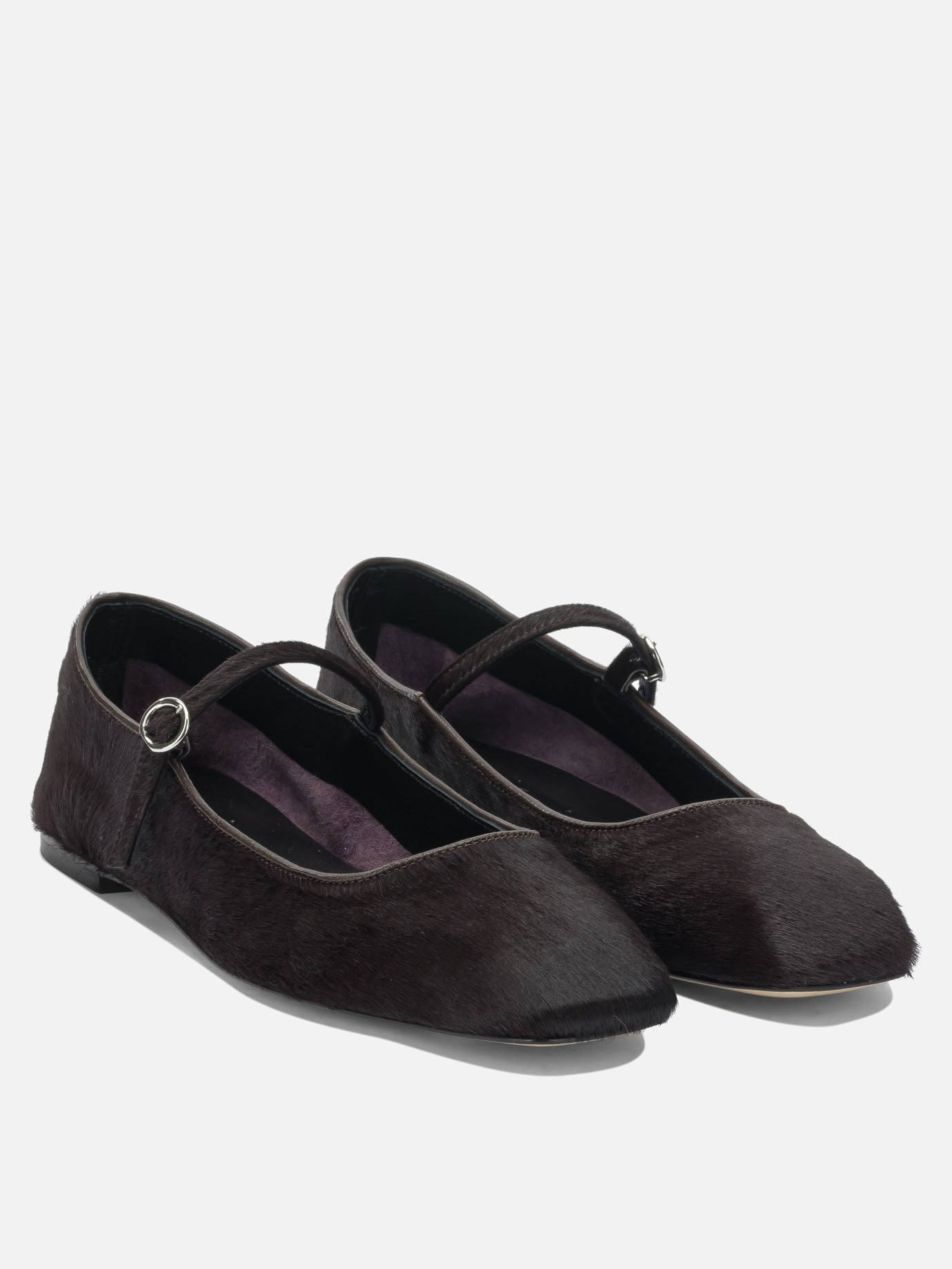 Ballerine Mary Jane 100% ponyhair on calf leather - 100% leather  Marrone - Aeyde Donna | PDP | VIETTI Online Store | Zoom-Modal_2
