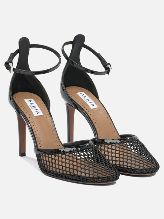 Alaïa Décolleté in rete 90 mm 16293200_36 Black 2