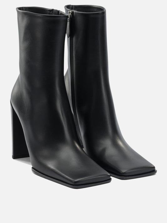 Zipped boots 95% lamb leather 5% leather - 80% lamb leather 20% rubber  Black - Alaïa Women | PDP | VIETTI Online Store | 2
