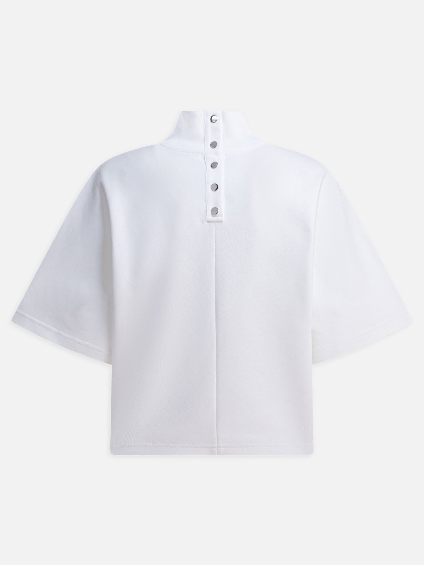 T-shirt lupetto Solid colour  Bianco - Alaïa Donna | PDP | VIETTI Online Store | thumbnail_2